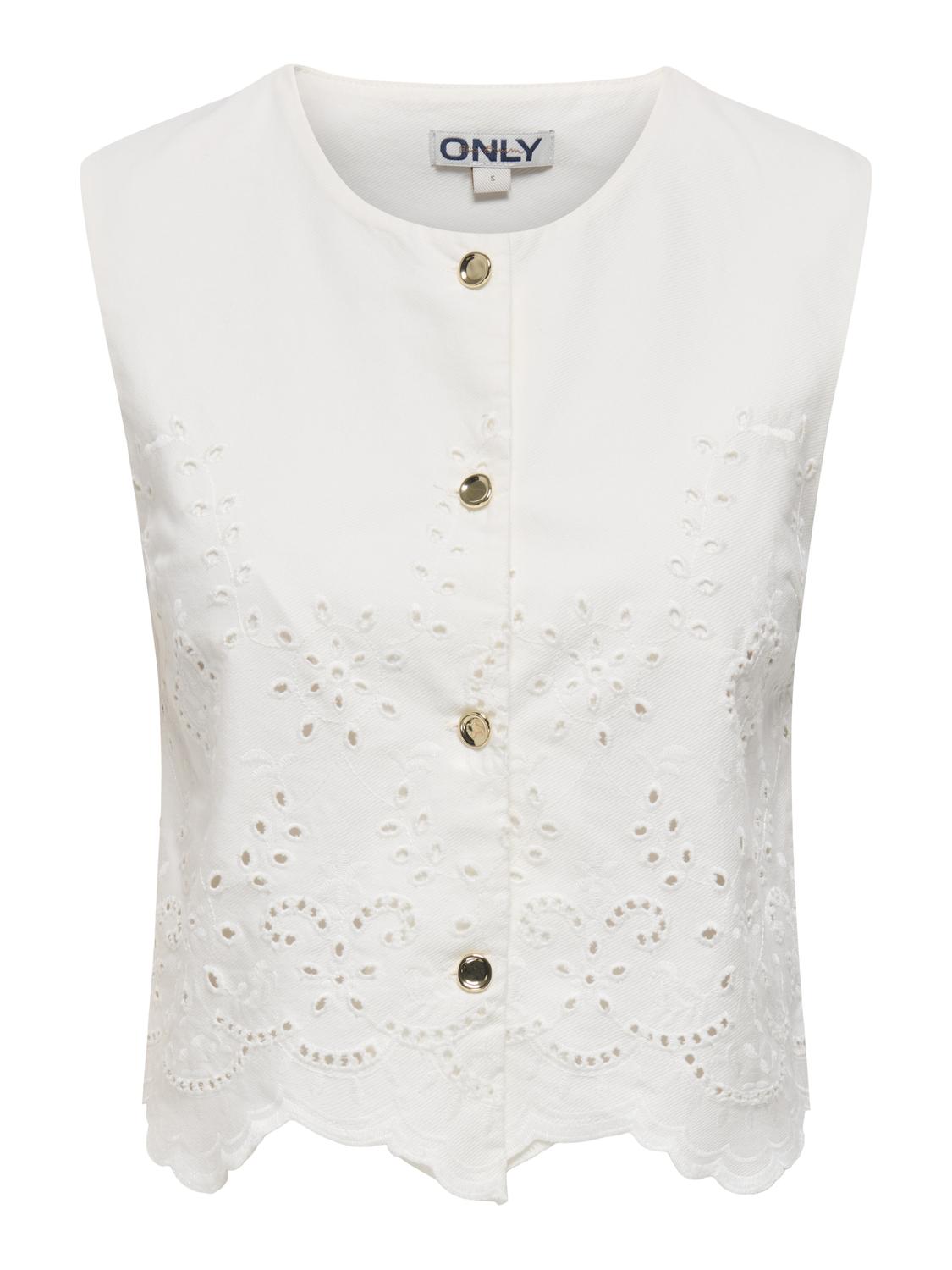 ONLREYA S/L BRO ANGLAISE WAISTCOAT PNT - 3