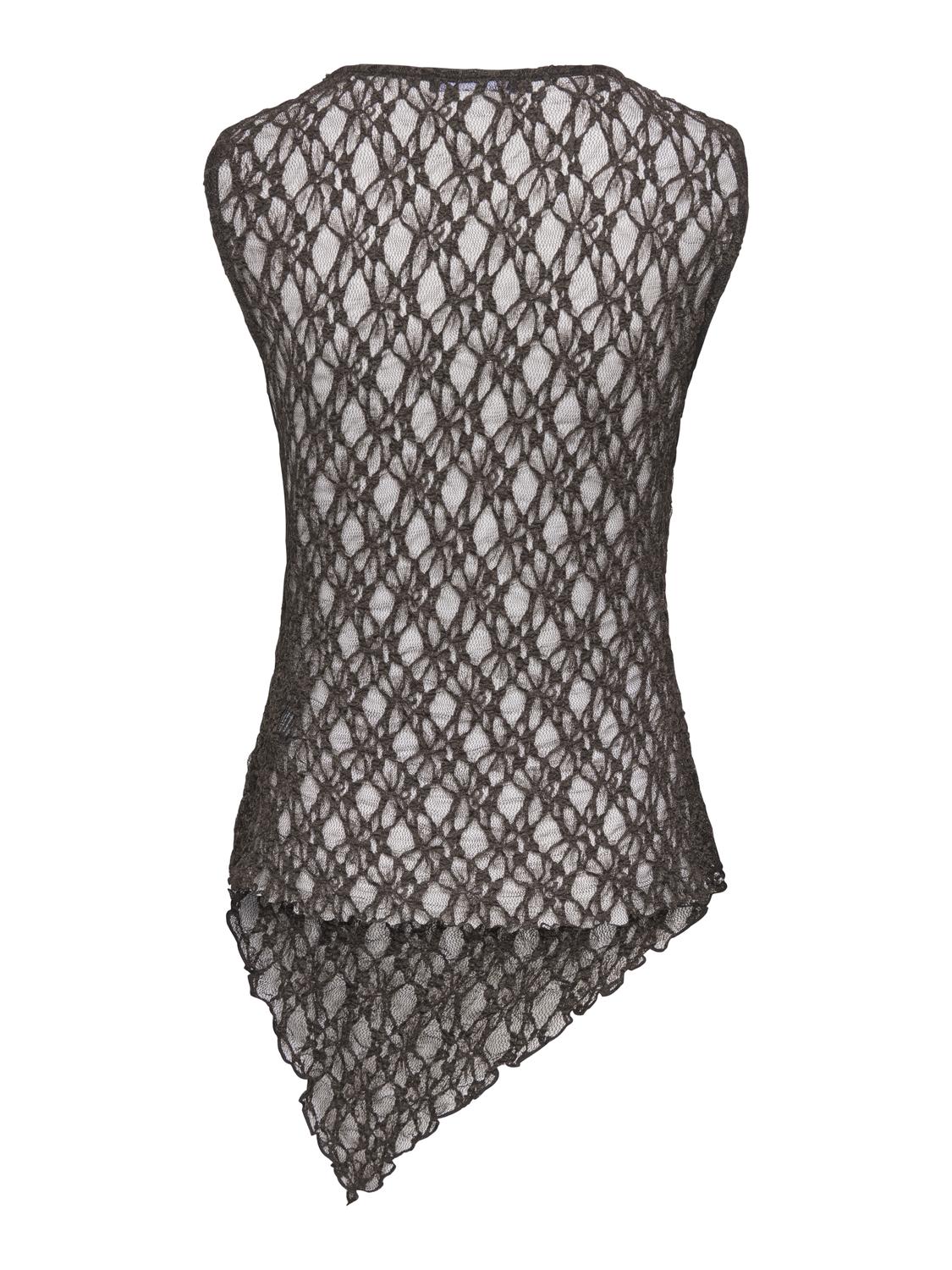 ONLLIVA S/L ASYMMETRIC LACE TOP JRS - 3