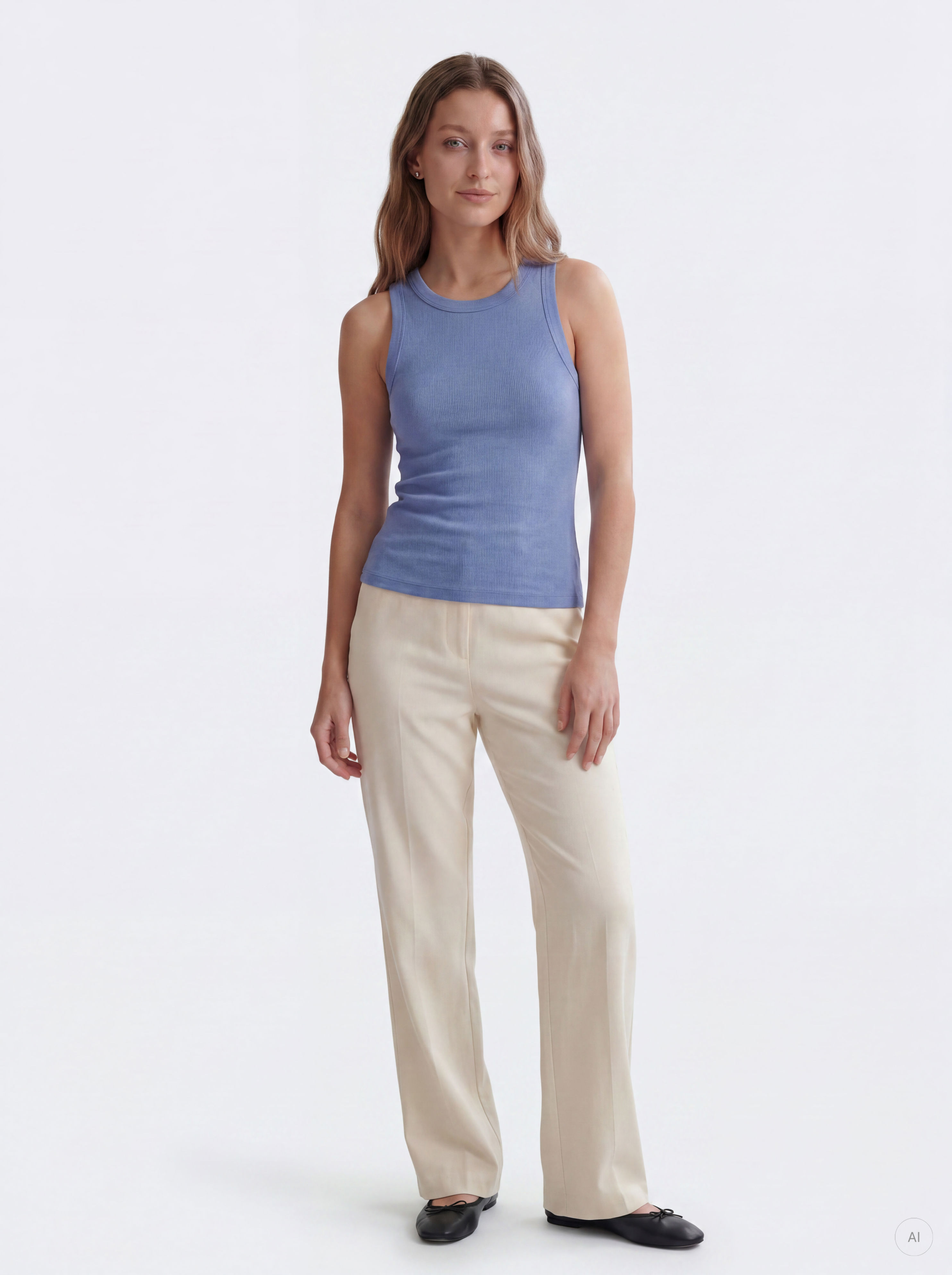 PGJILL BASIC ærmeløs tanktop med slank pasform - 6