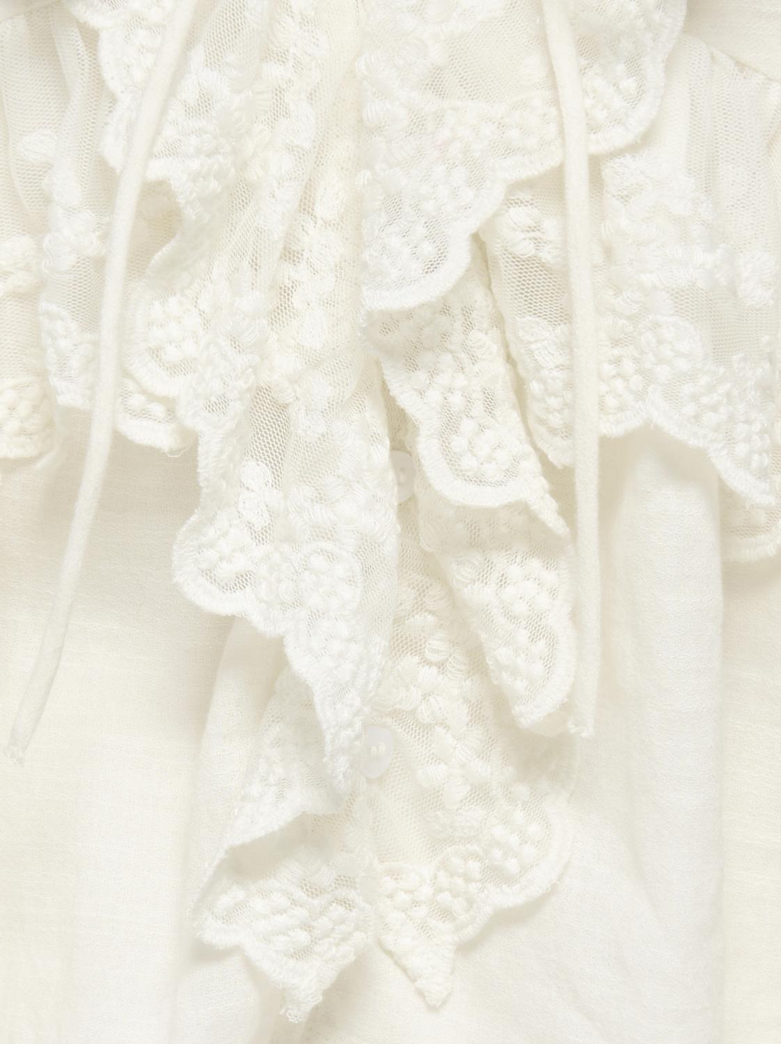 PGRUBY S/S FRILL LACE TOP WVN - 2