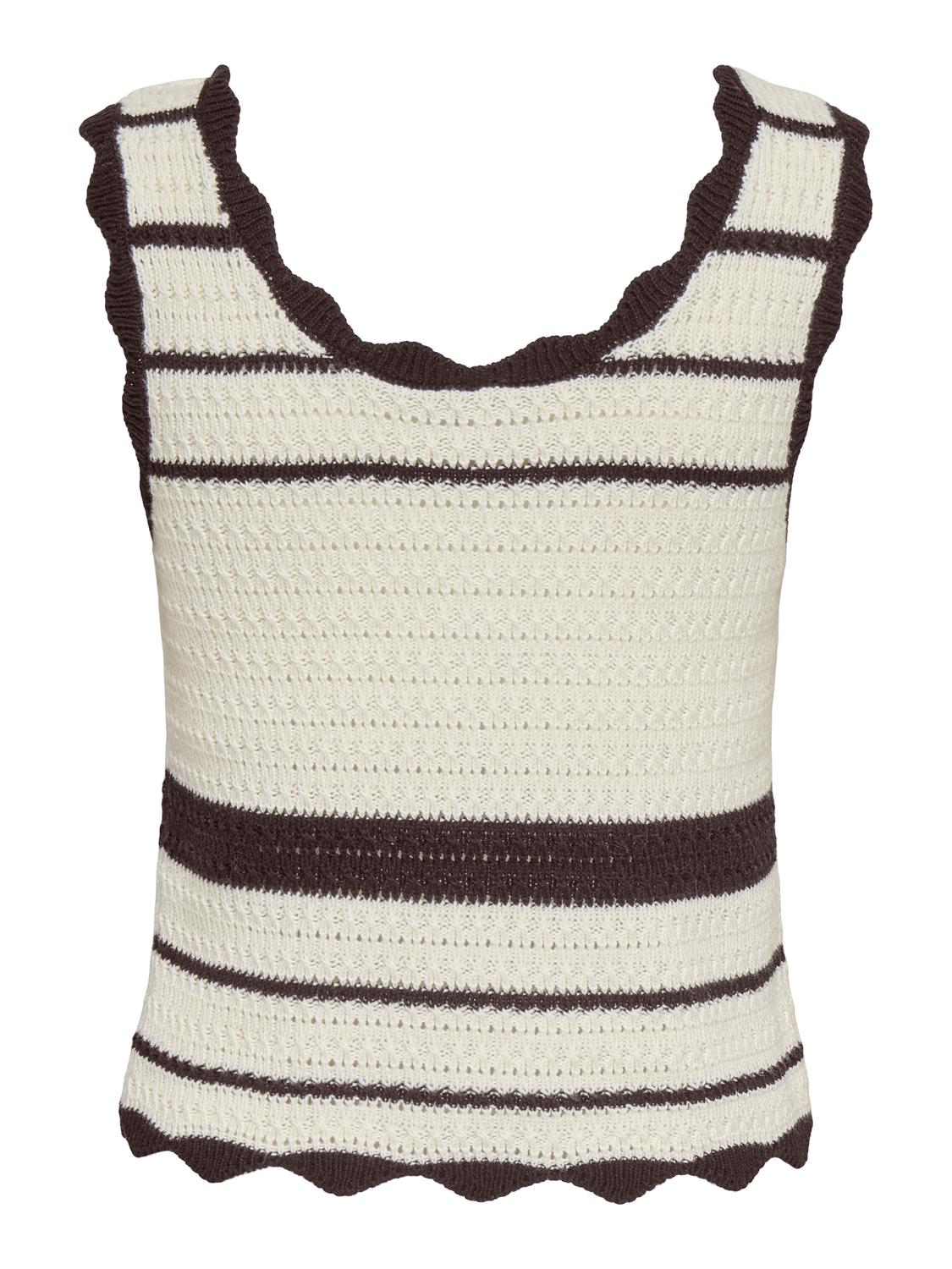 ONLPINAR SL U-NECK SCALLOP EX KNT - 3