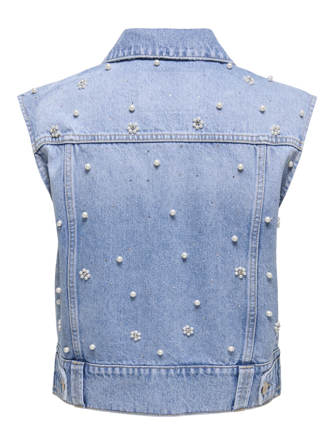 ONLONUR PEARL DECO DNM VEST RED DOT - 2