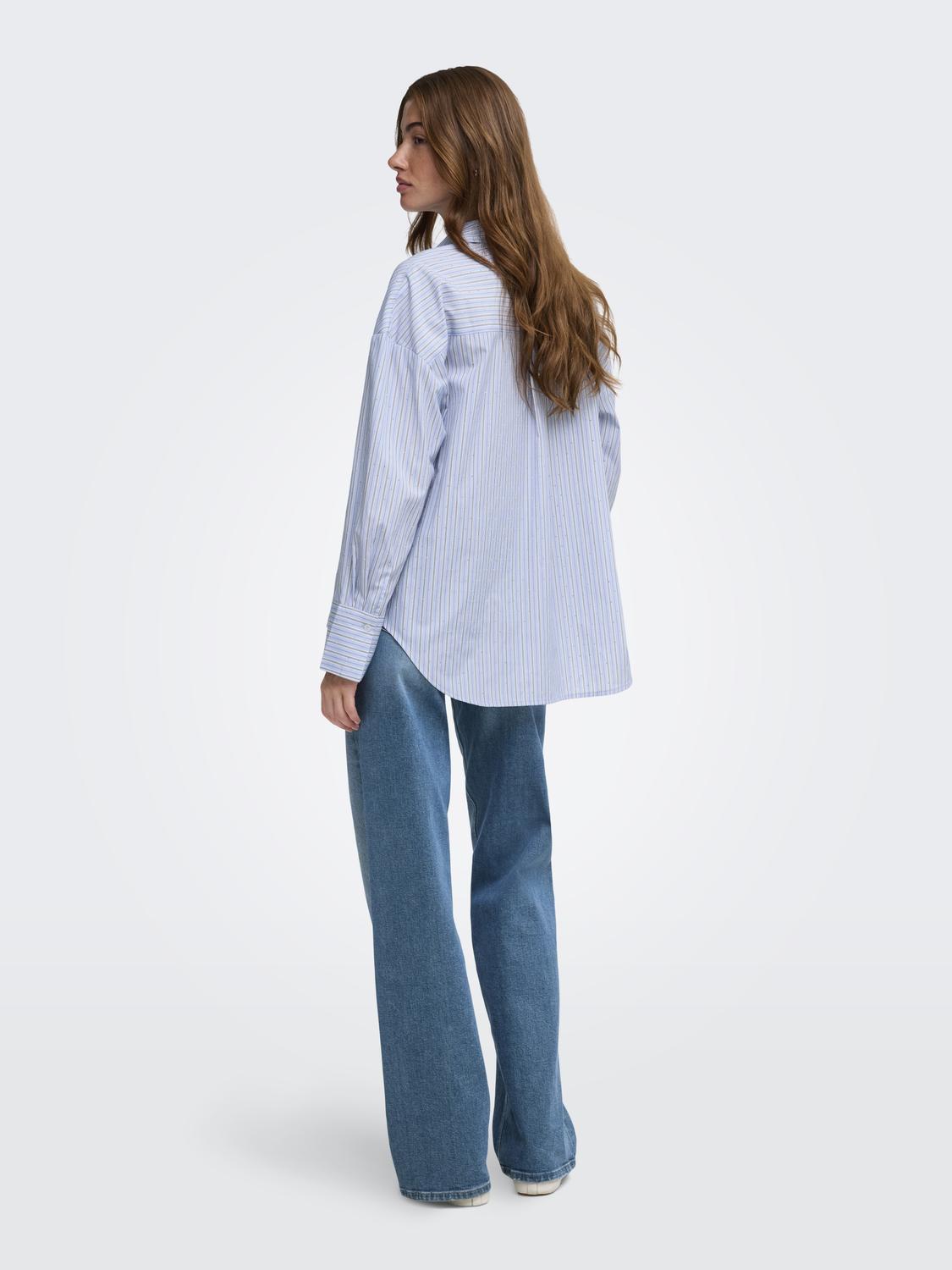 ONLOREGON ALVA LS RHINEST SHIRT NOOS WVN - 2