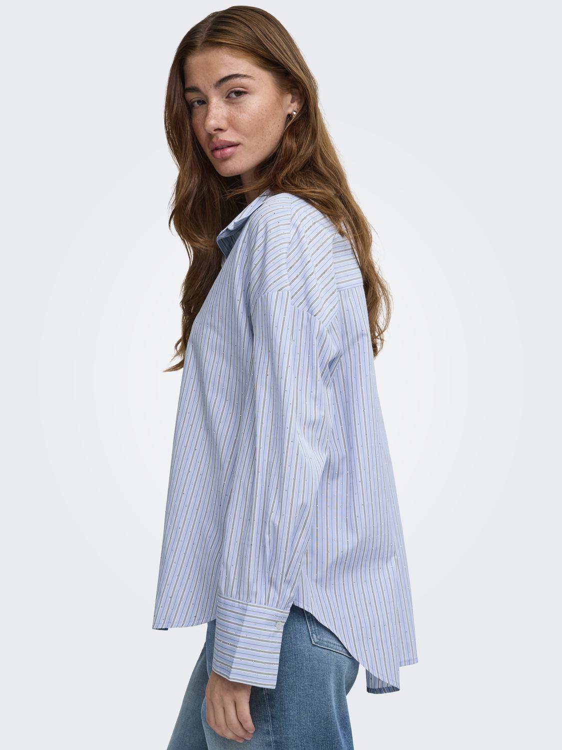 ONLOREGON ALVA LS RHINEST SHIRT NOOS WVN - 5