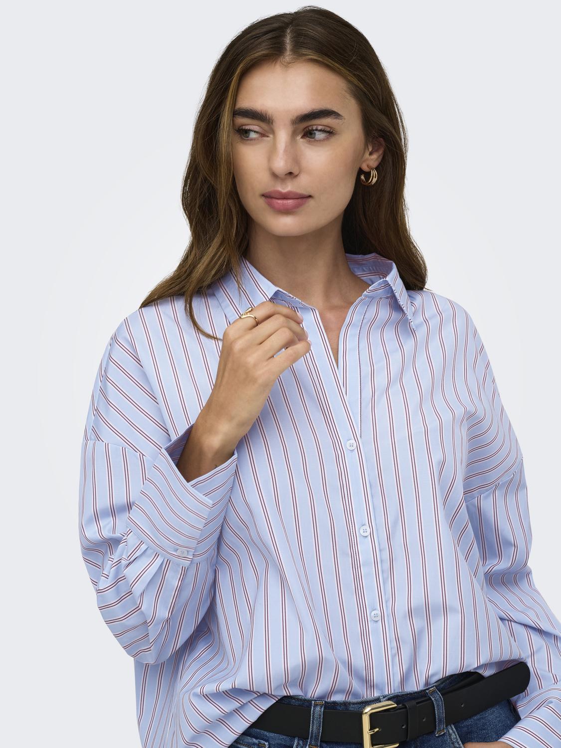 ONLOREGON ALVA LS REG SHIRT NOOS WVN - 5