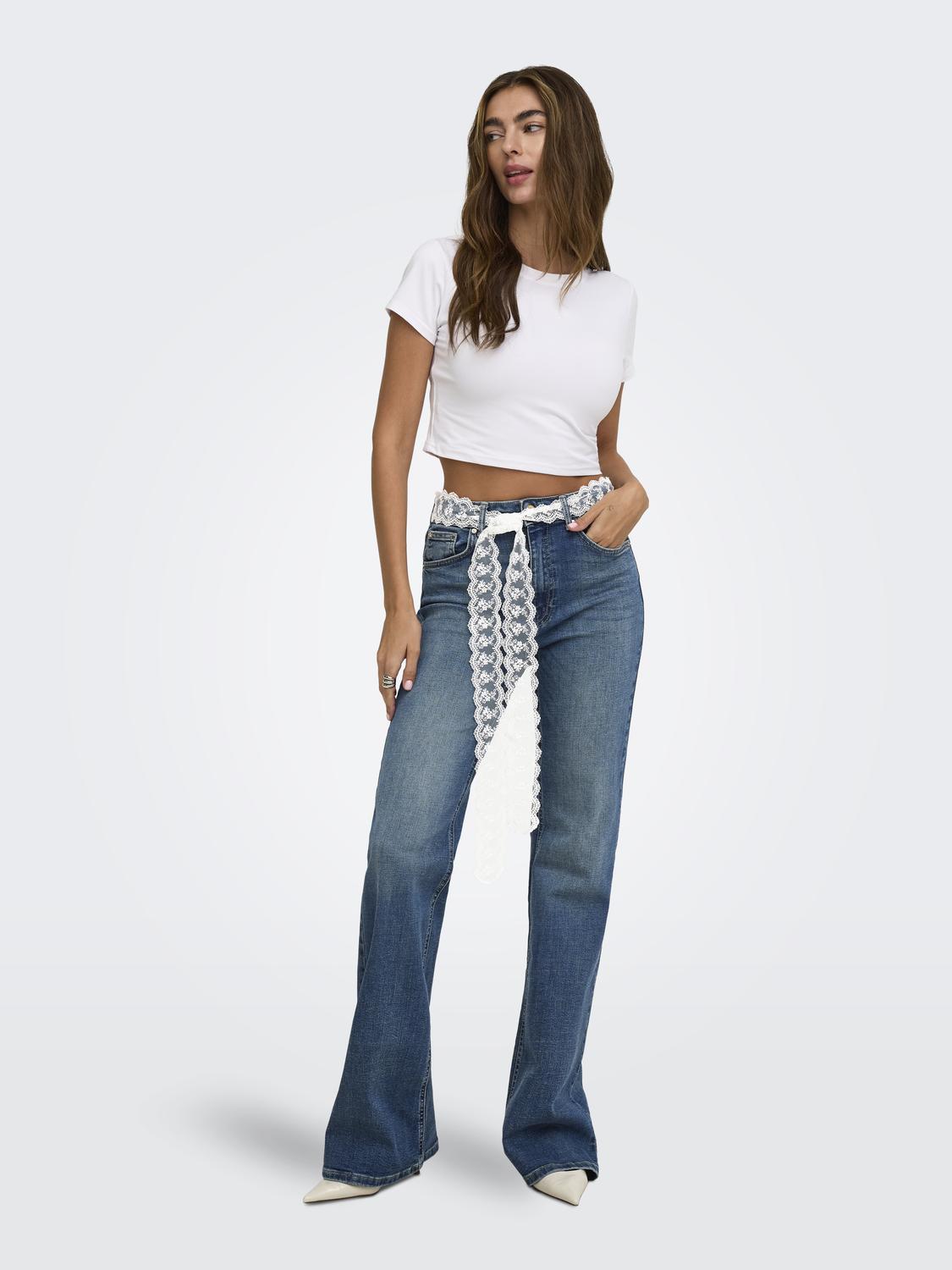 ONLREGENT HW FLARE DNM LACE BELT TAI - 6