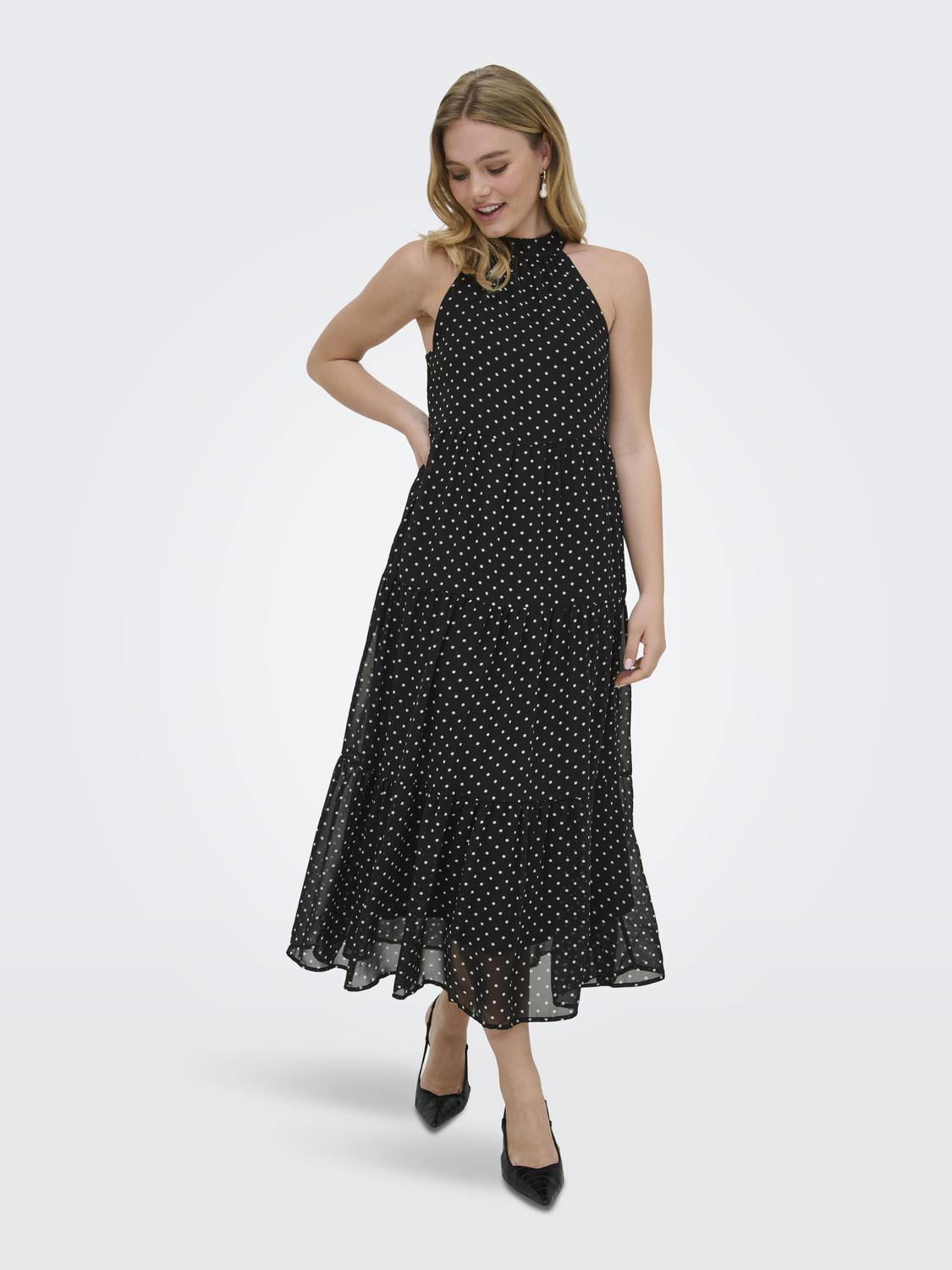 ONLPETRA LIFE HALTER NECK ANK DRESS WVN - 6