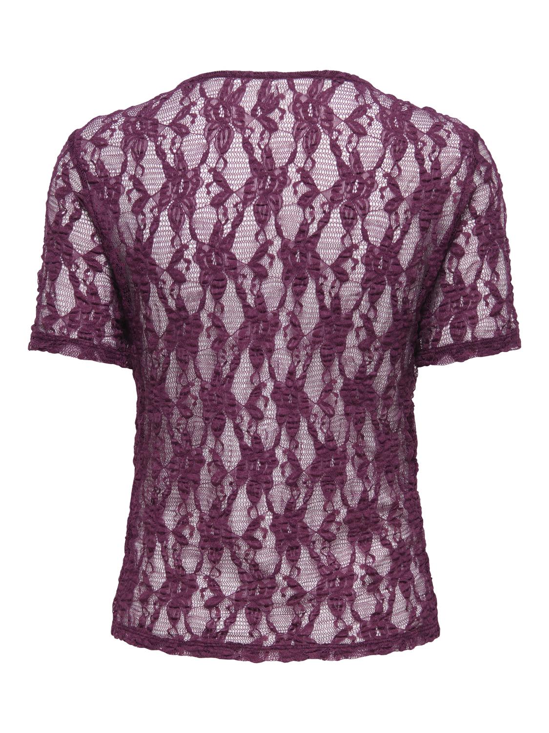 ONLALBA S/S LACE TOP CS JRS - 7