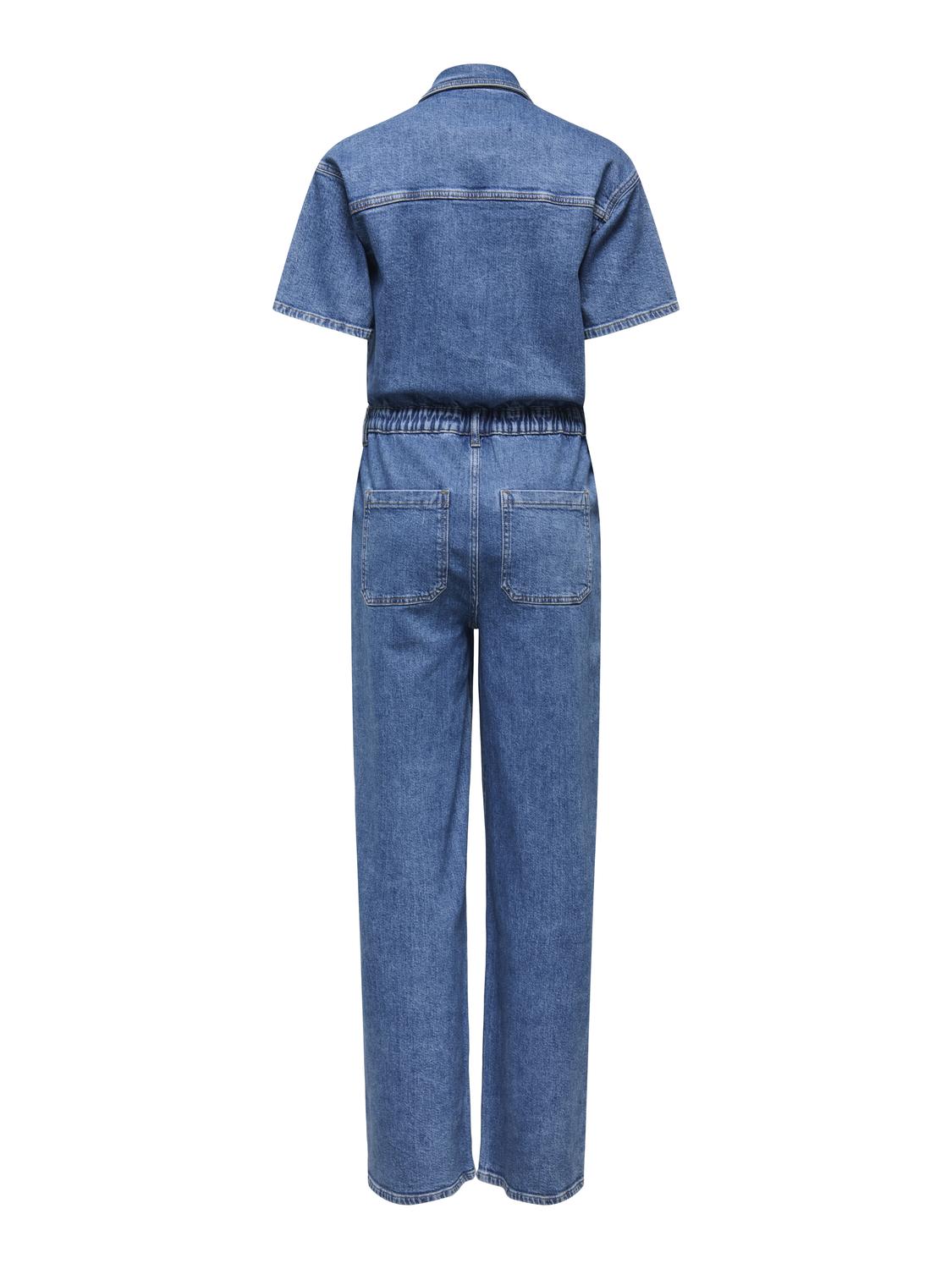 ONLCASTEL S/S DNM JUMPSUIT AZG - 2