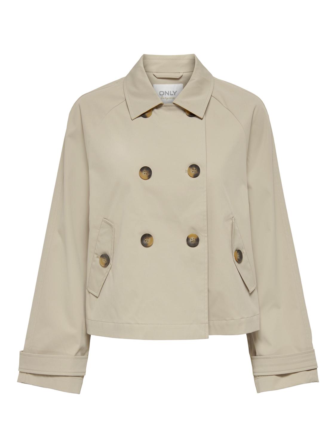 ONLAPRIL Dobbeltspent kort trenchcoat - 3