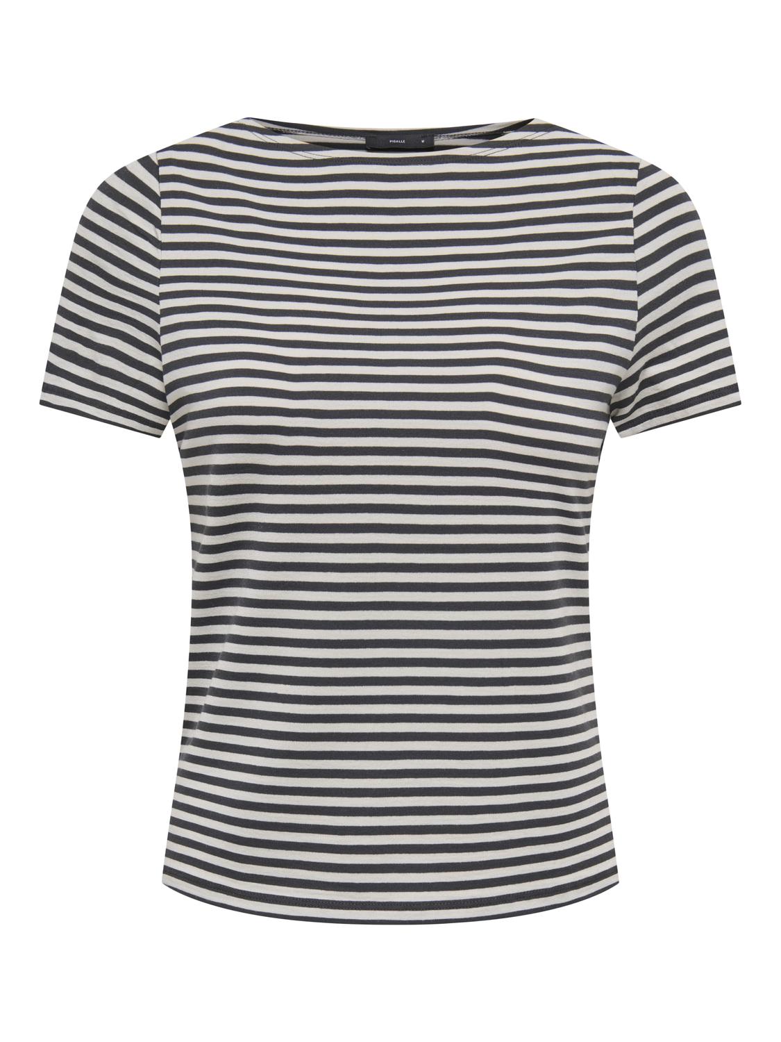 PGHILLARY S/S STRIPE BOATNECK TOP JRS