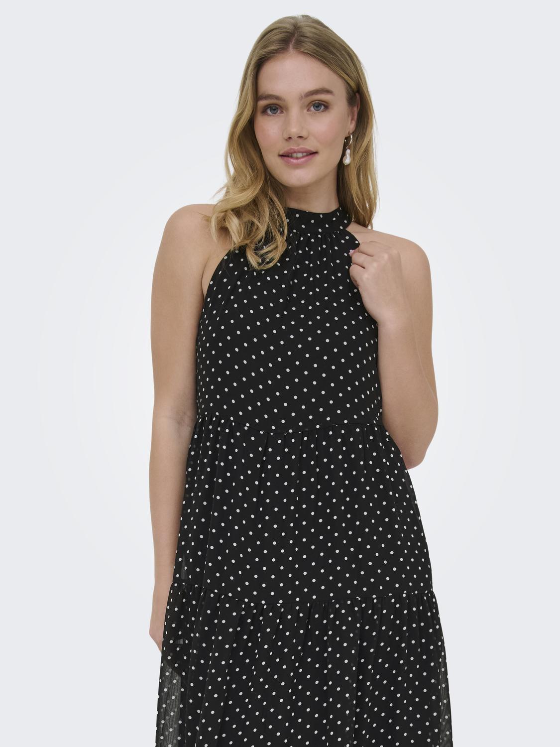 ONLPETRA LIFE HALTER NECK ANK DRESS WVN - 5