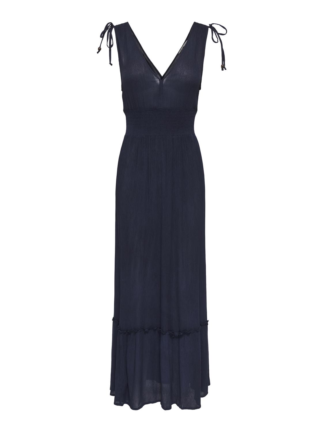 PGFERNANDA SOLID S/L LONG DRESS WVN