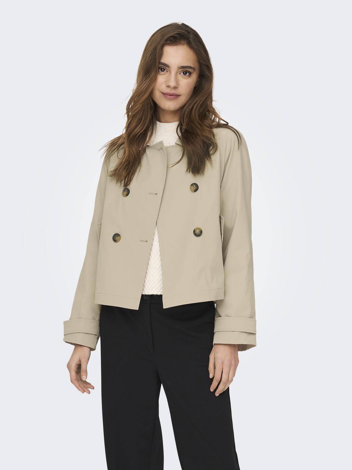 ONLAPRIL Dobbeltspent kort trenchcoat