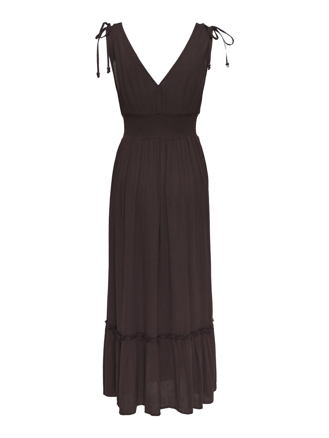 PGFERNANDA SOLID S/L LONG DRESS WVN - 3