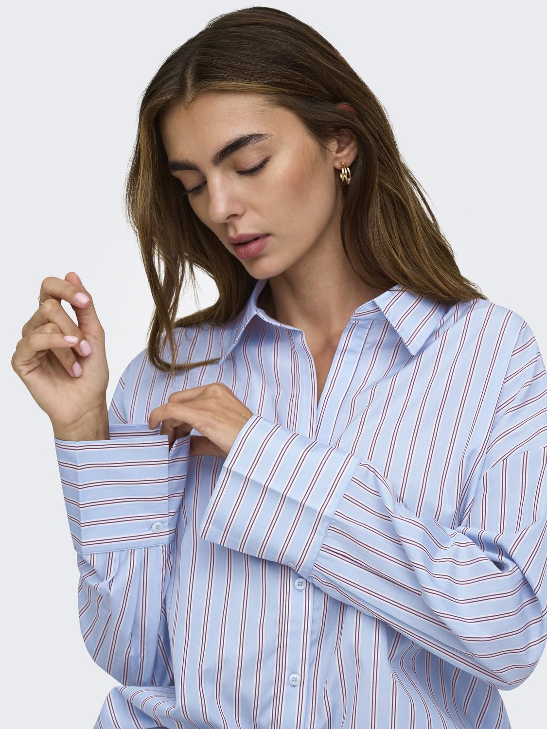 ONLOREGON ALVA LS REG SHIRT NOOS WVN - 4