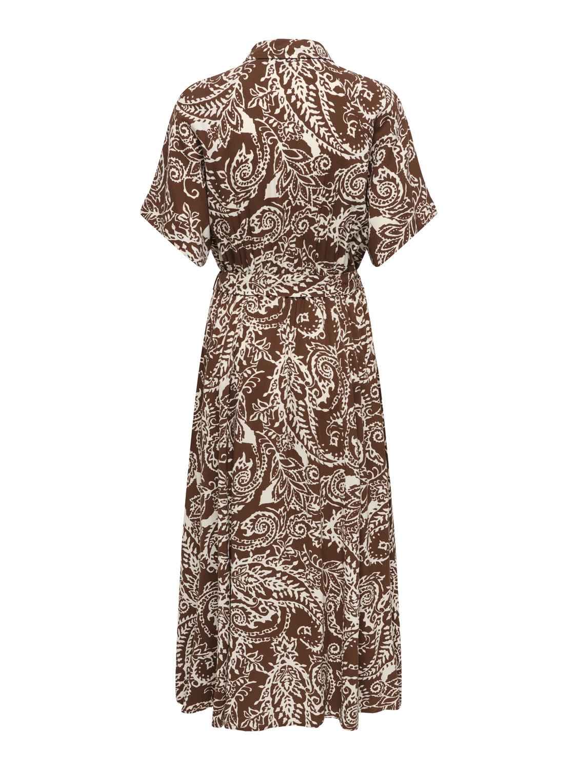 ONLSAFA S/S LONG BELT DRESS WVN EX - 7
