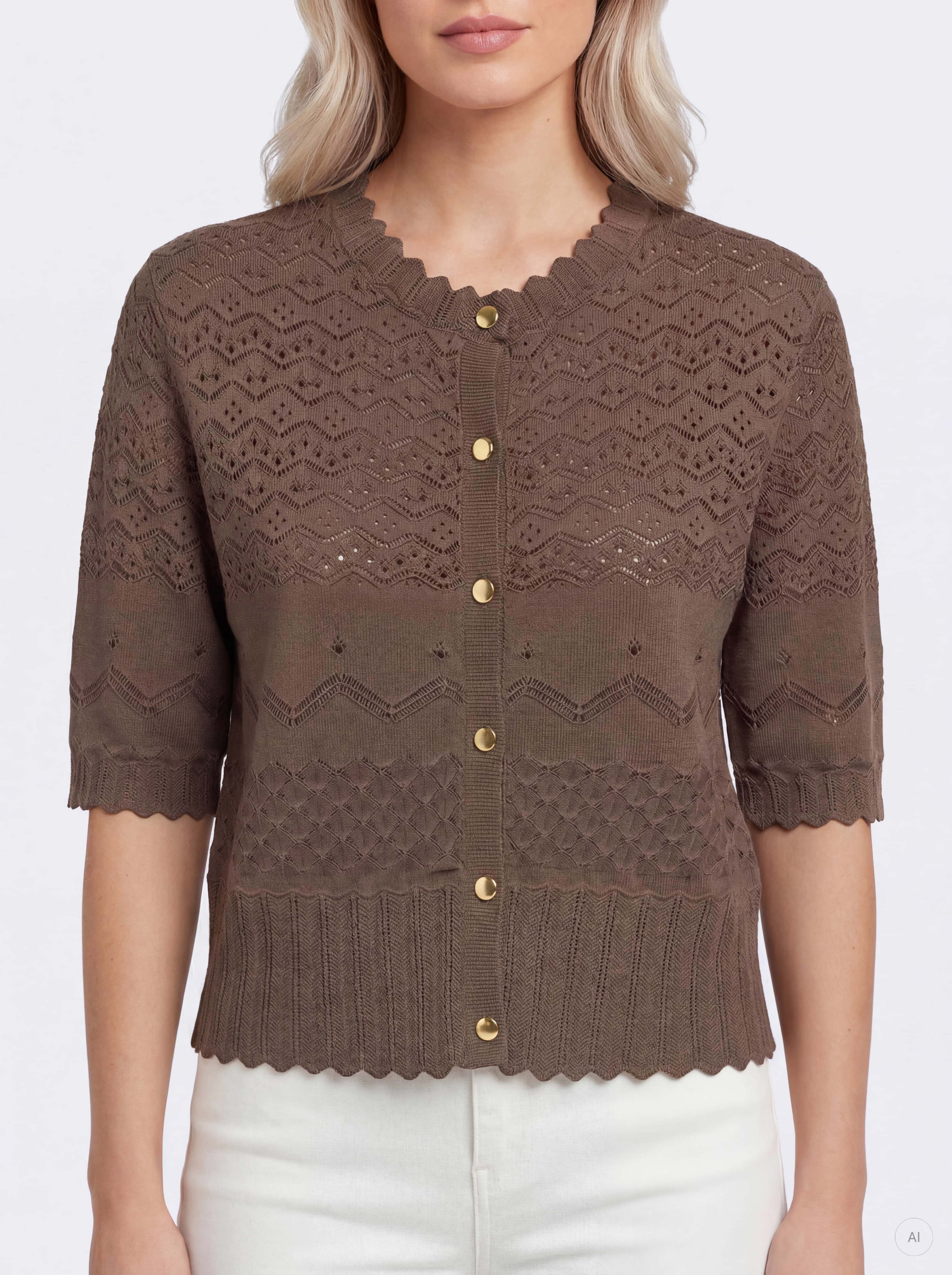 PGHILDA S/S CARDIGAN  KNT - 4