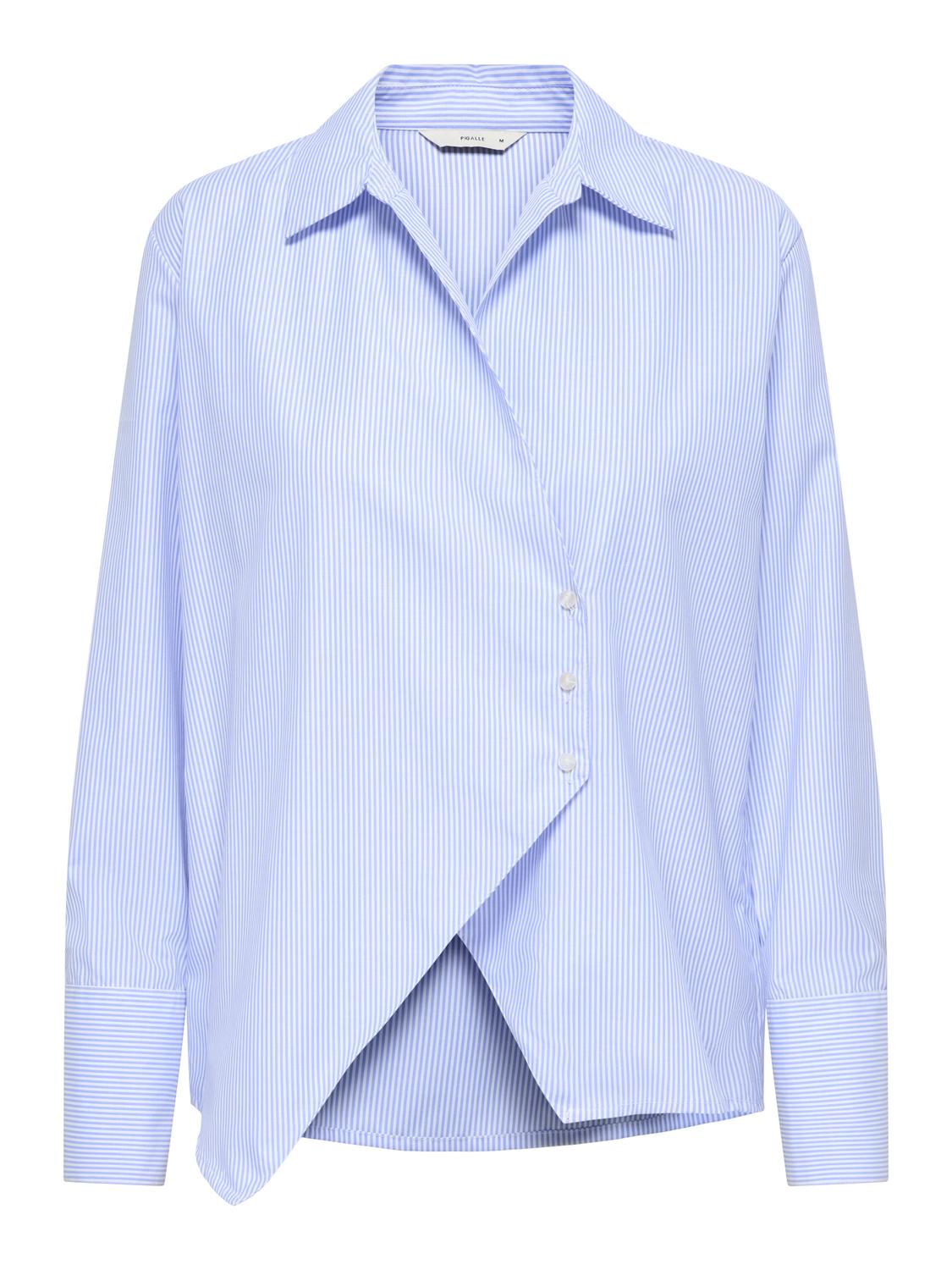 PGESTER L/S ASSYMETRIC SHIRT WVN