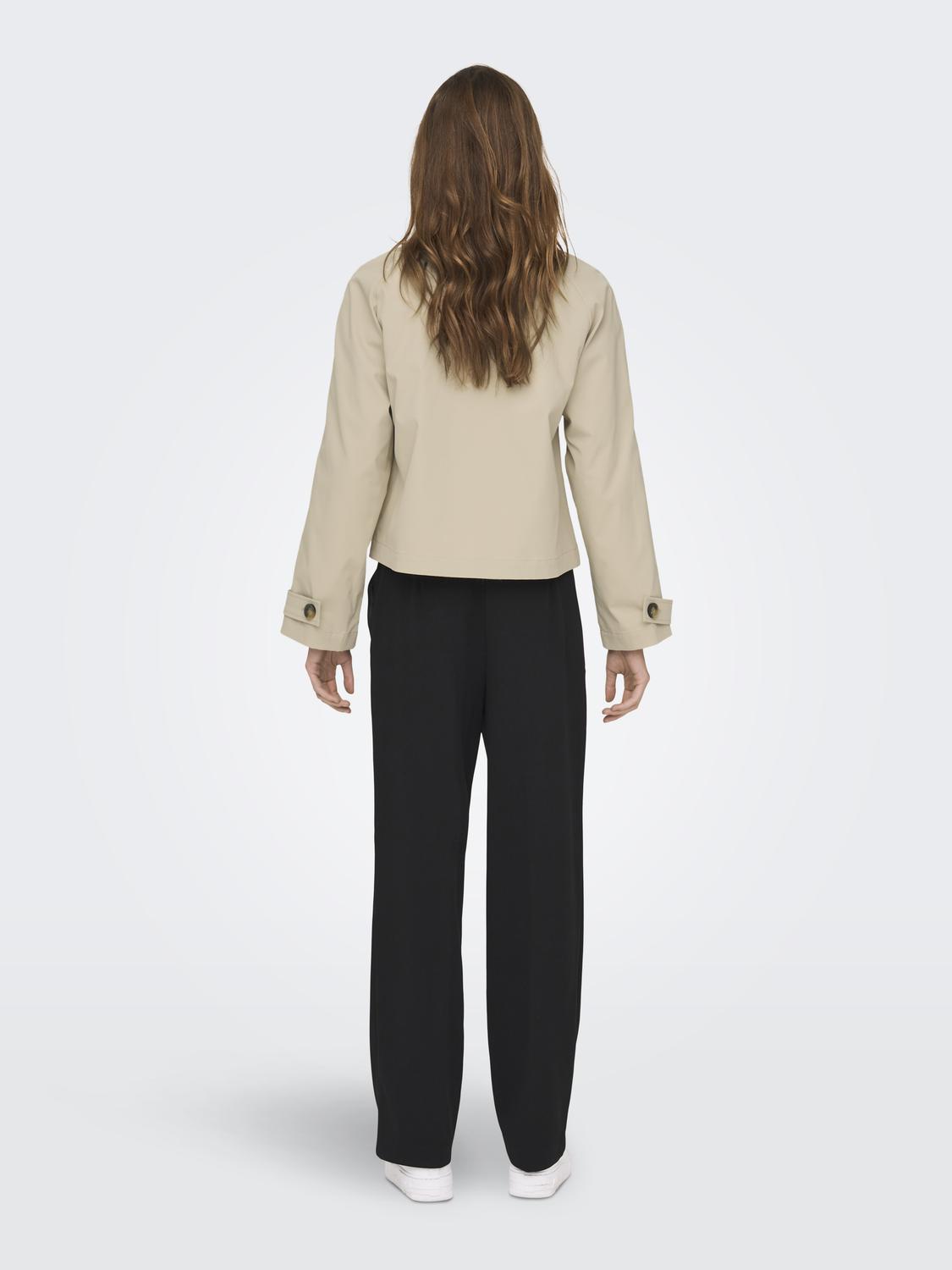 ONLAPRIL Dobbeltspent kort trenchcoat - 2