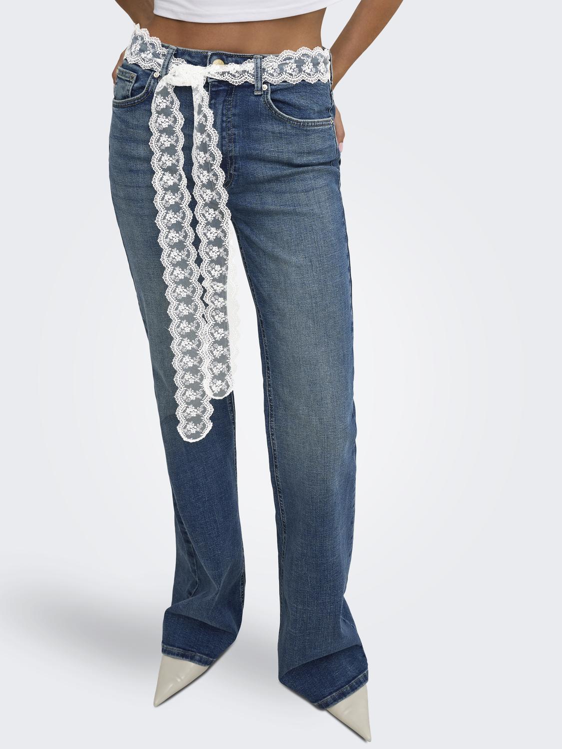 ONLREGENT HW FLARE DNM LACE BELT TAI - 5