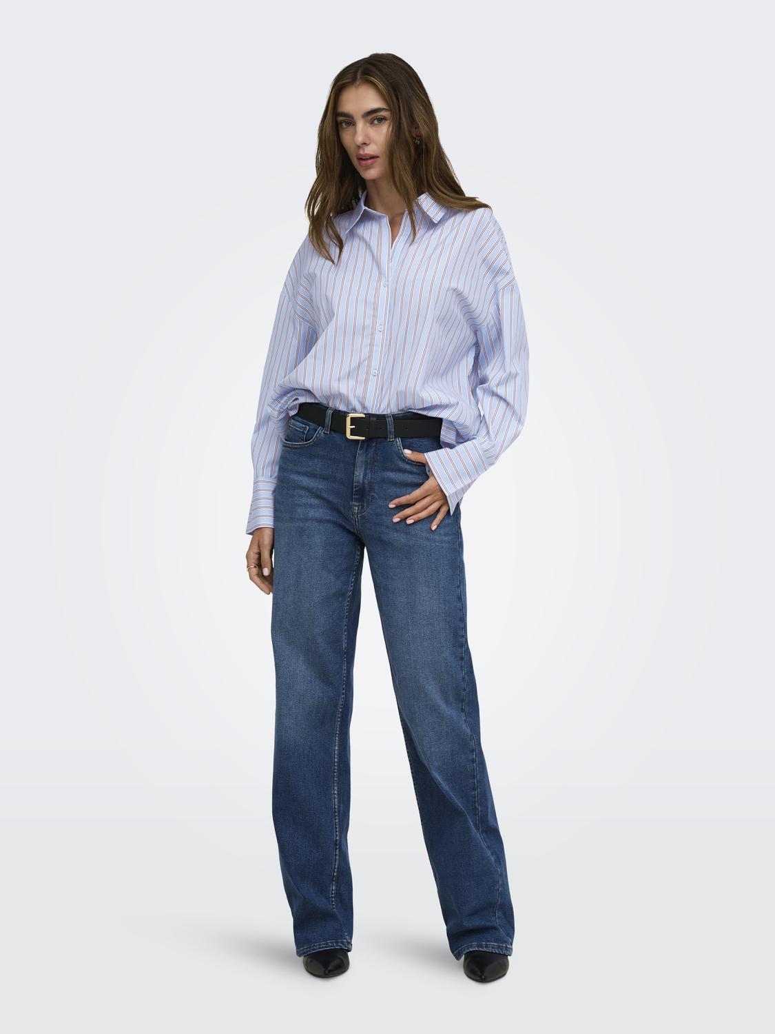 ONLOREGON ALVA LS REG SHIRT NOOS WVN - 6