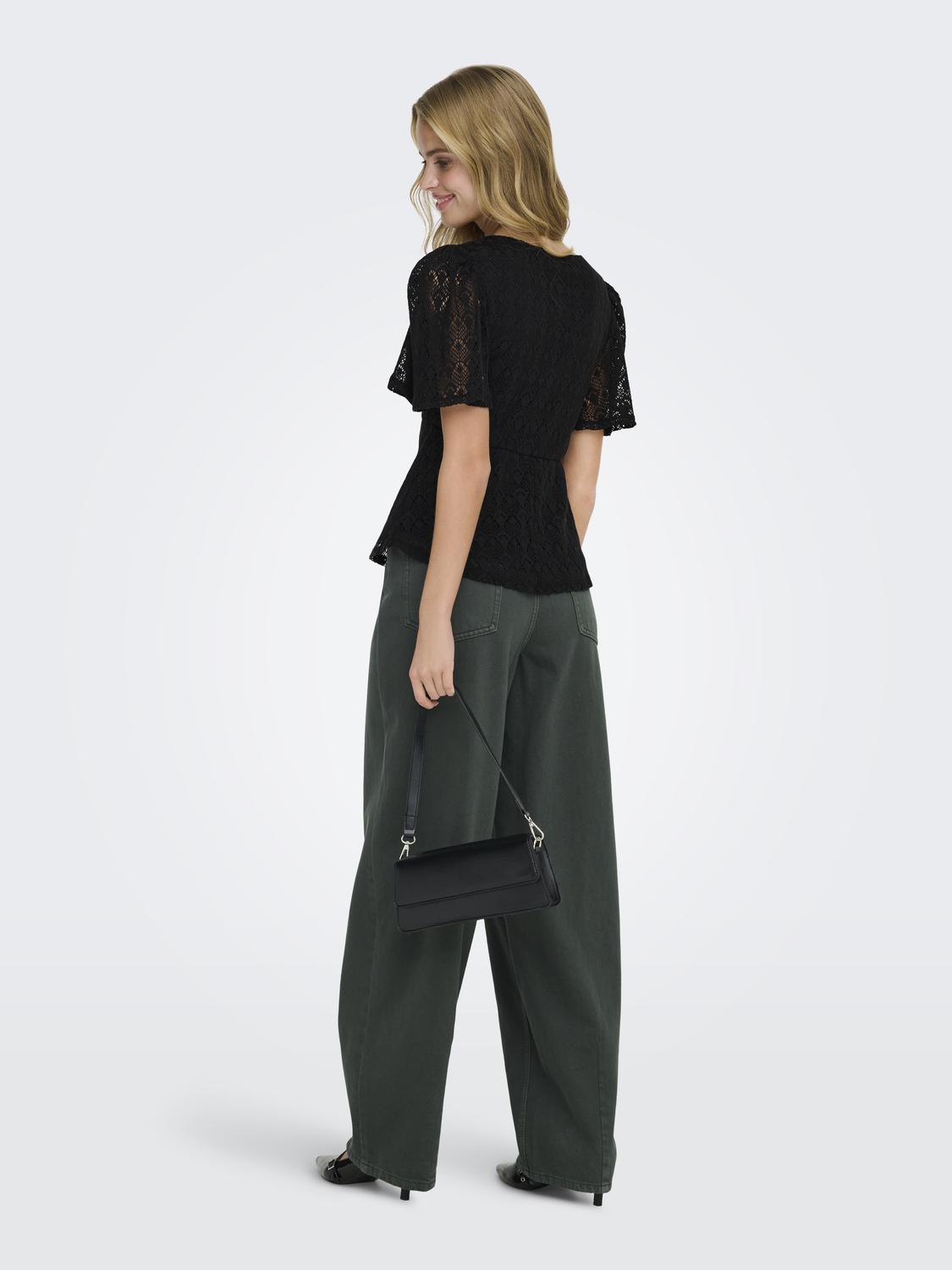 ONLDANIELLA S/S V-NECK TOP CS JRS - 2