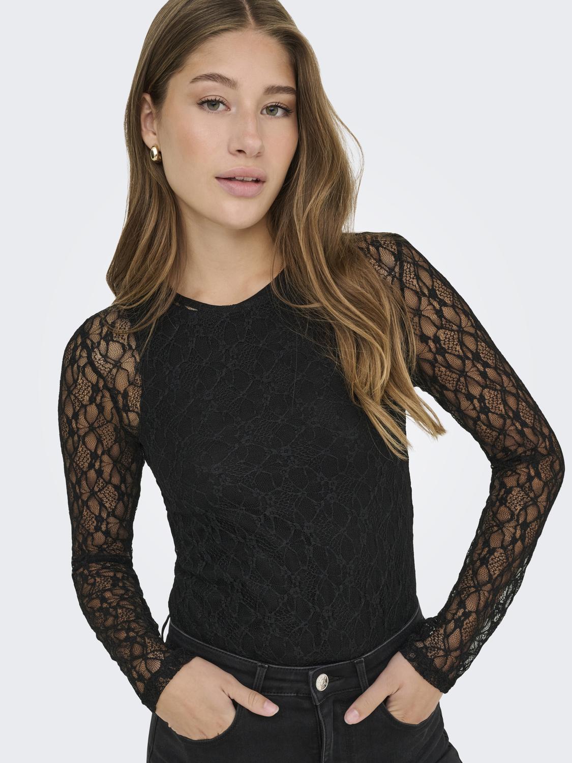 ONLSYRENE L/S LACE BODY ACC - 5