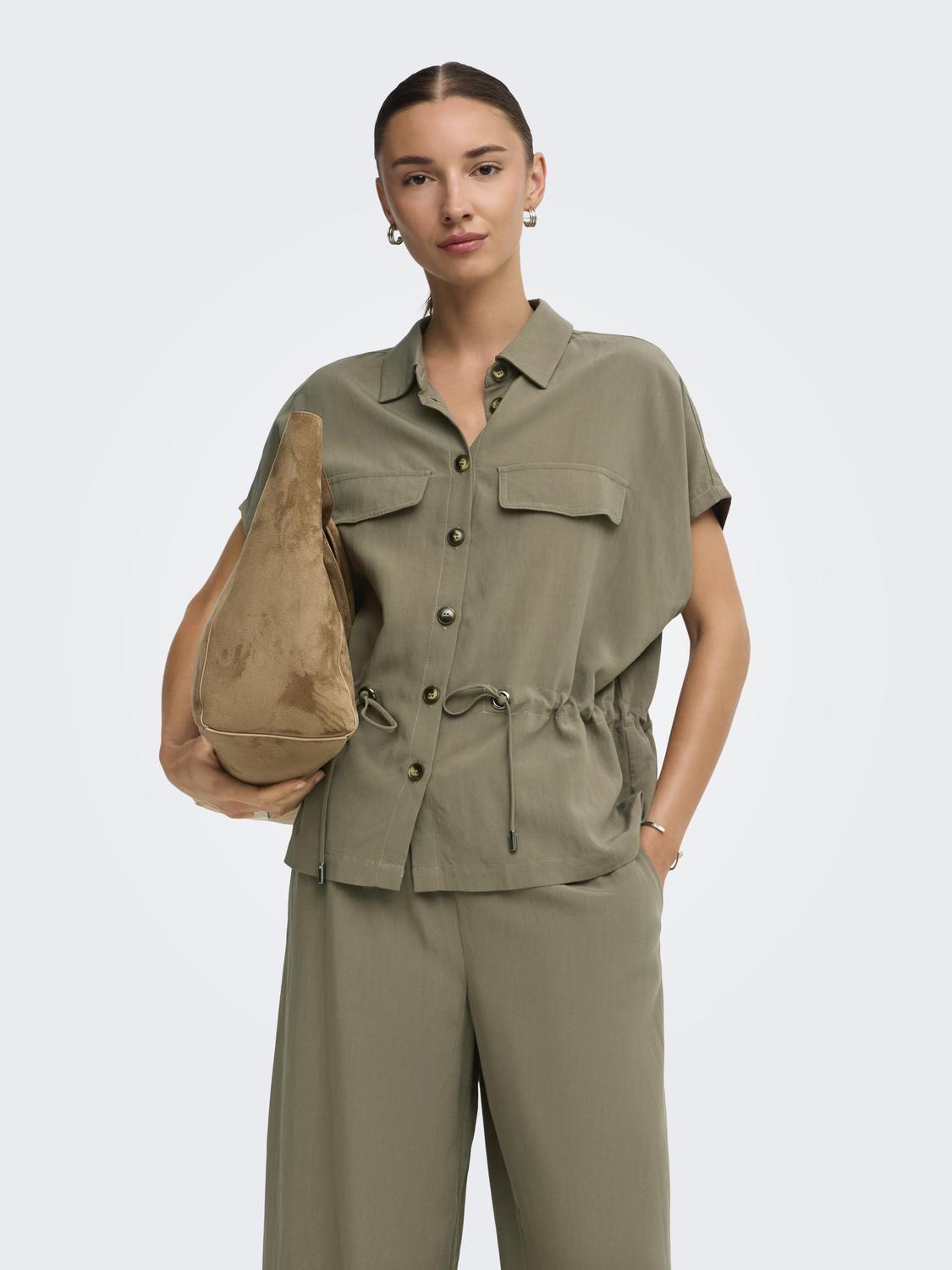 JDYLAYA S/S UTILITY SHIRT WVN EXP