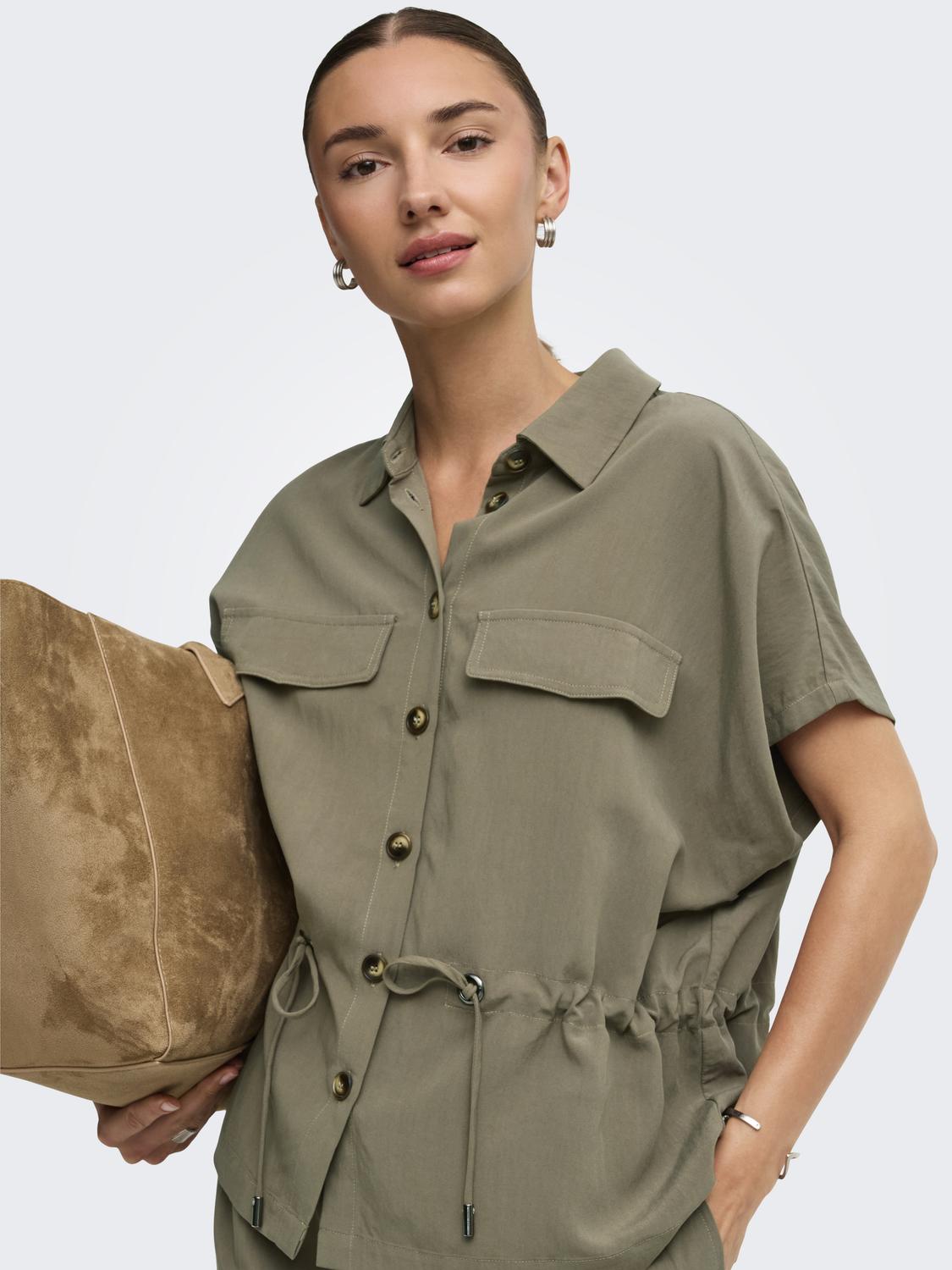 JDYLAYA S/S UTILITY SHIRT WVN EXP - 5