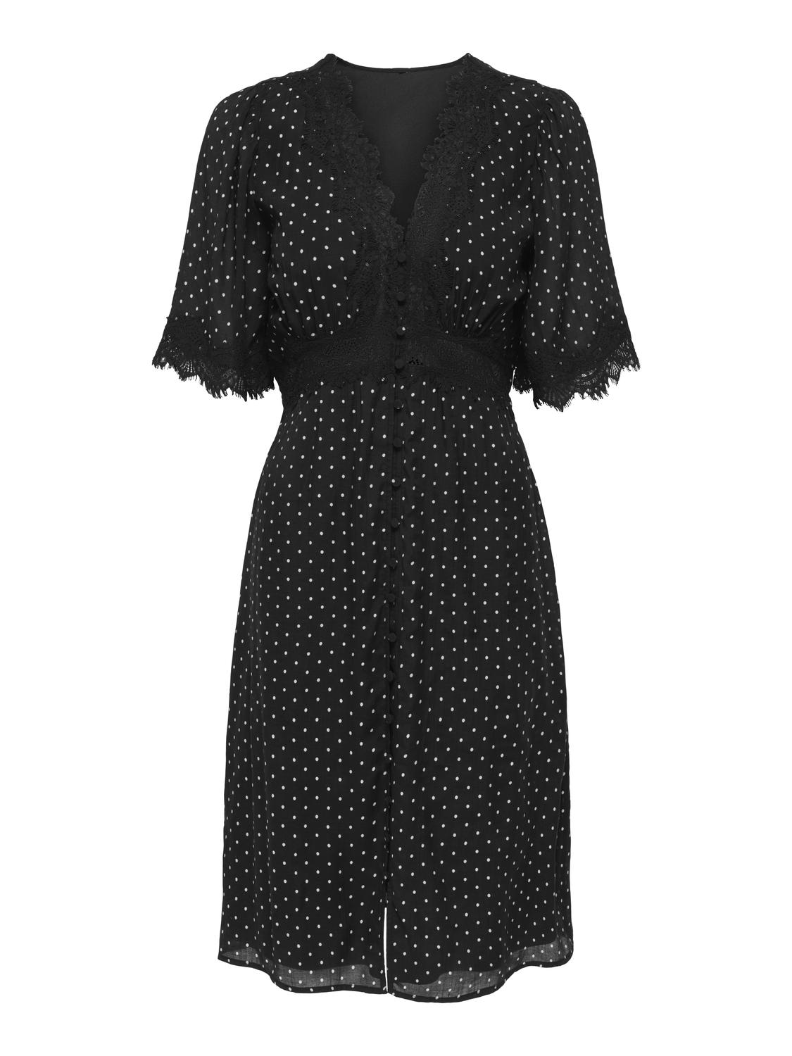 PGVANESSA DOT S/S SHORT DRESS WVN
