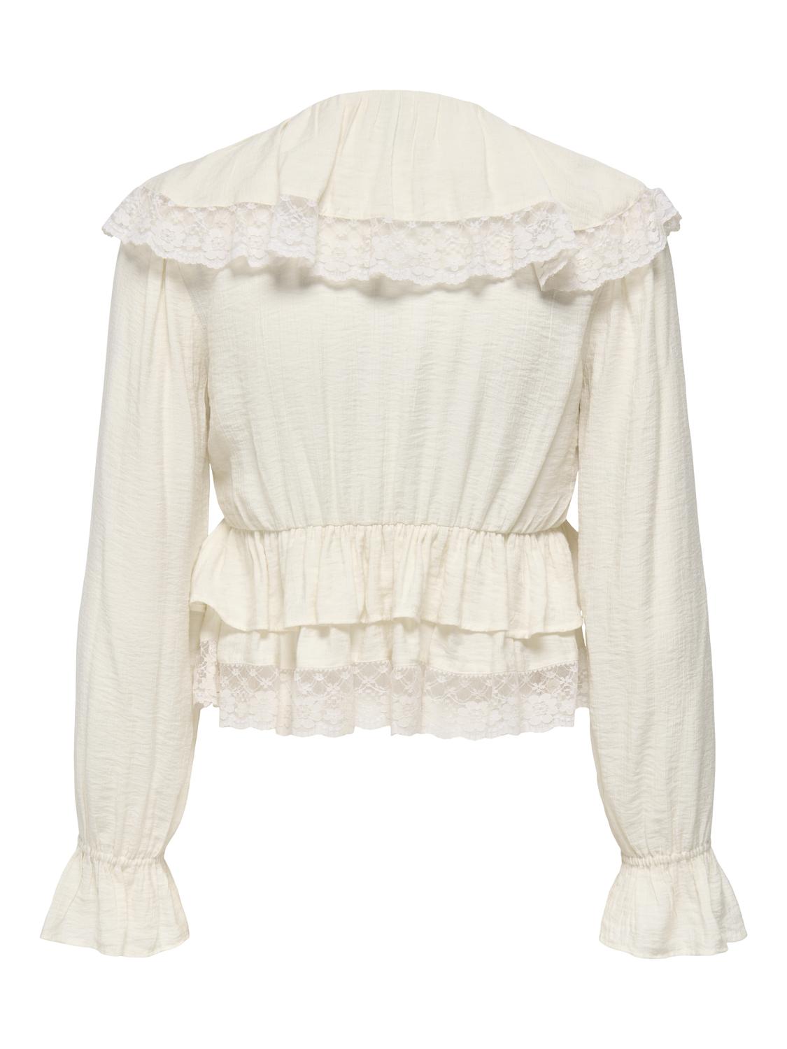 PGMARY L/S FRILL TOP WVN - 3
