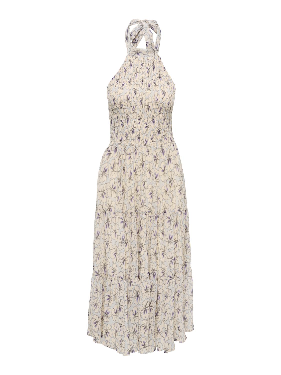 ONLIVEN S/L LONG HALTERNECK DRESS WVN EX - 3