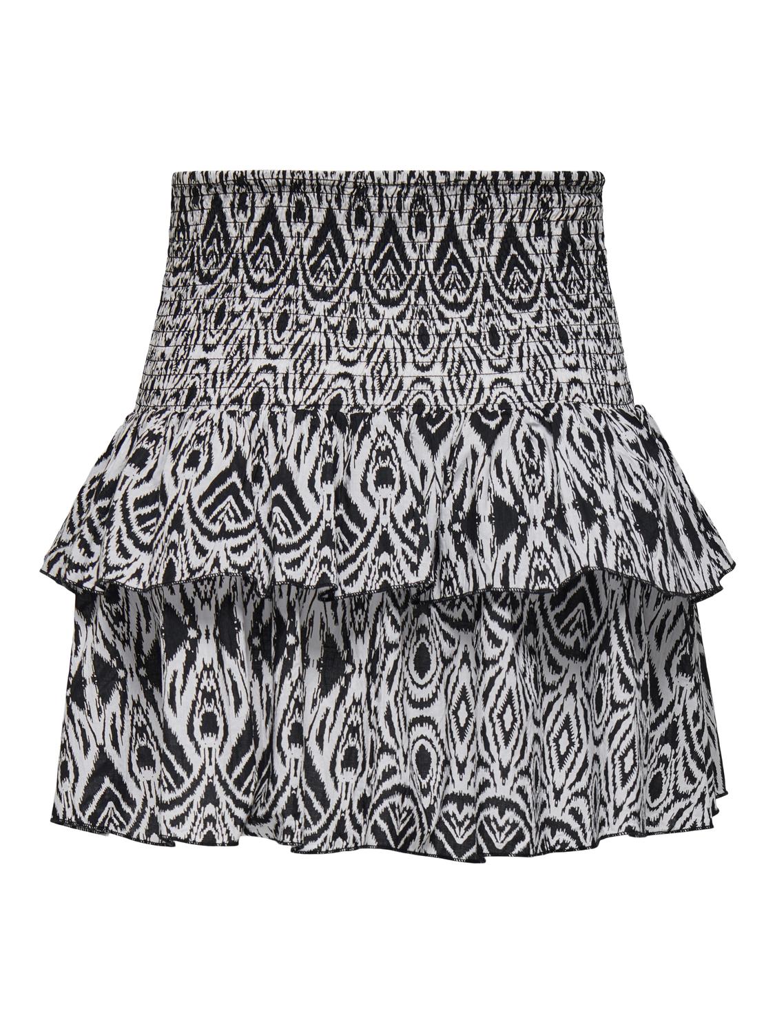 PGWILMA Sommerklart ruffled smock skjørt for stil