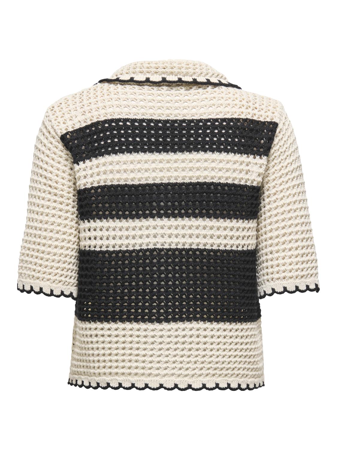 ONLLUCIE Komfortabel 3/4 ermer V-hals strikket Cardigan - 7