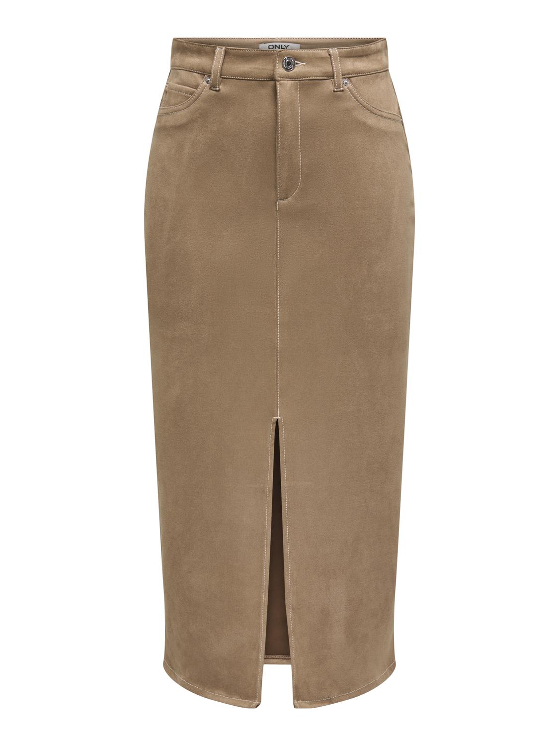 ONLSTINA MW FAUX SUEDE SKIRT CC PNT - 3