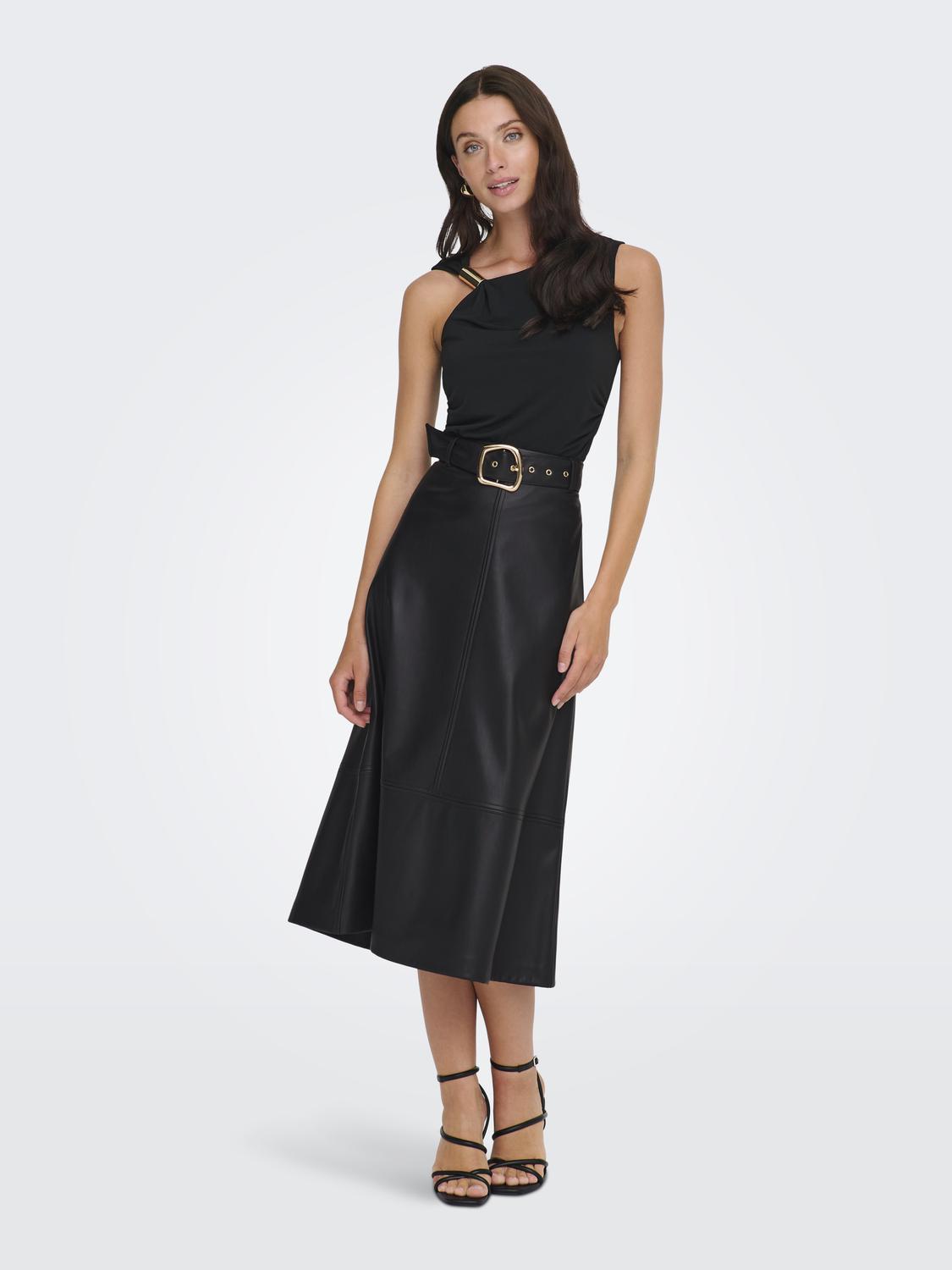 JDYANTOINE HW FAUX LEATHER SKIRT PNT - 6