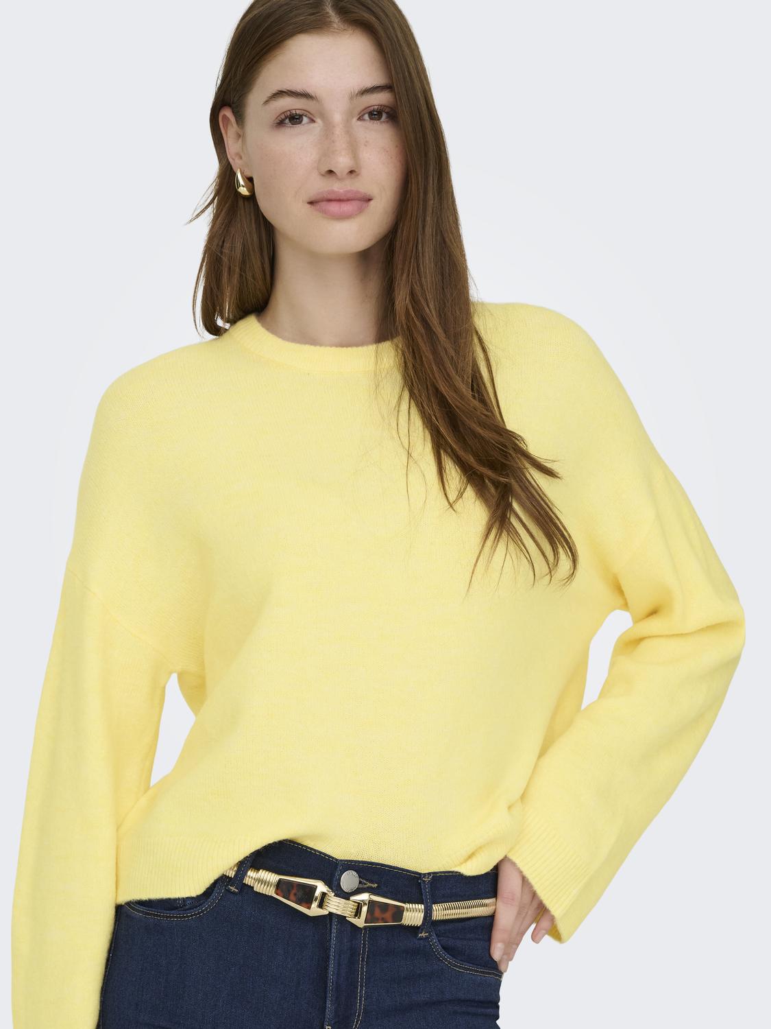ONLSIMONI L/S O-NECK PULLOVER KNT NOOS - 4