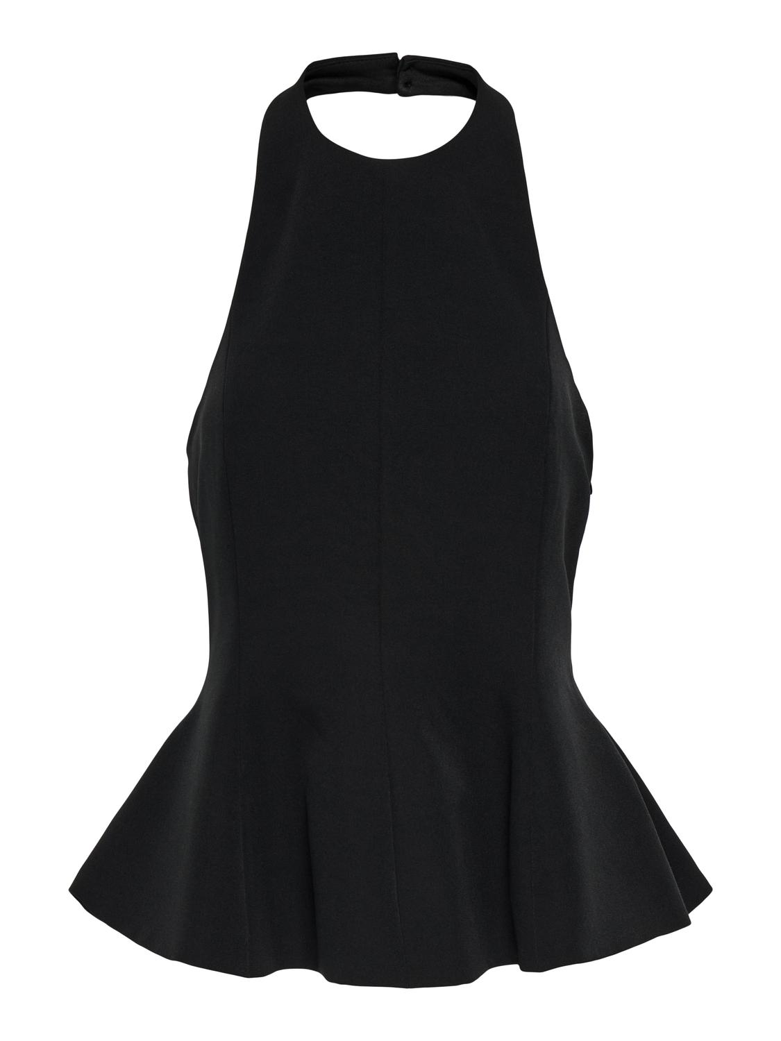 ONLPENNIE NECK PEPLUM TOP TLR