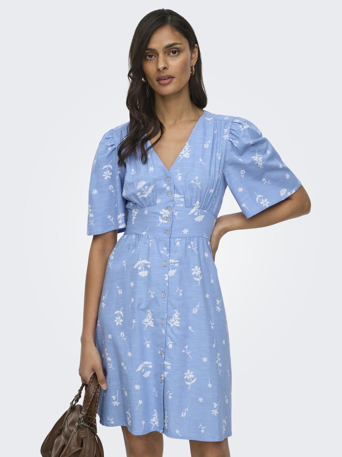 JDYNORA 2/4 SHORT DRESS WVN - 5