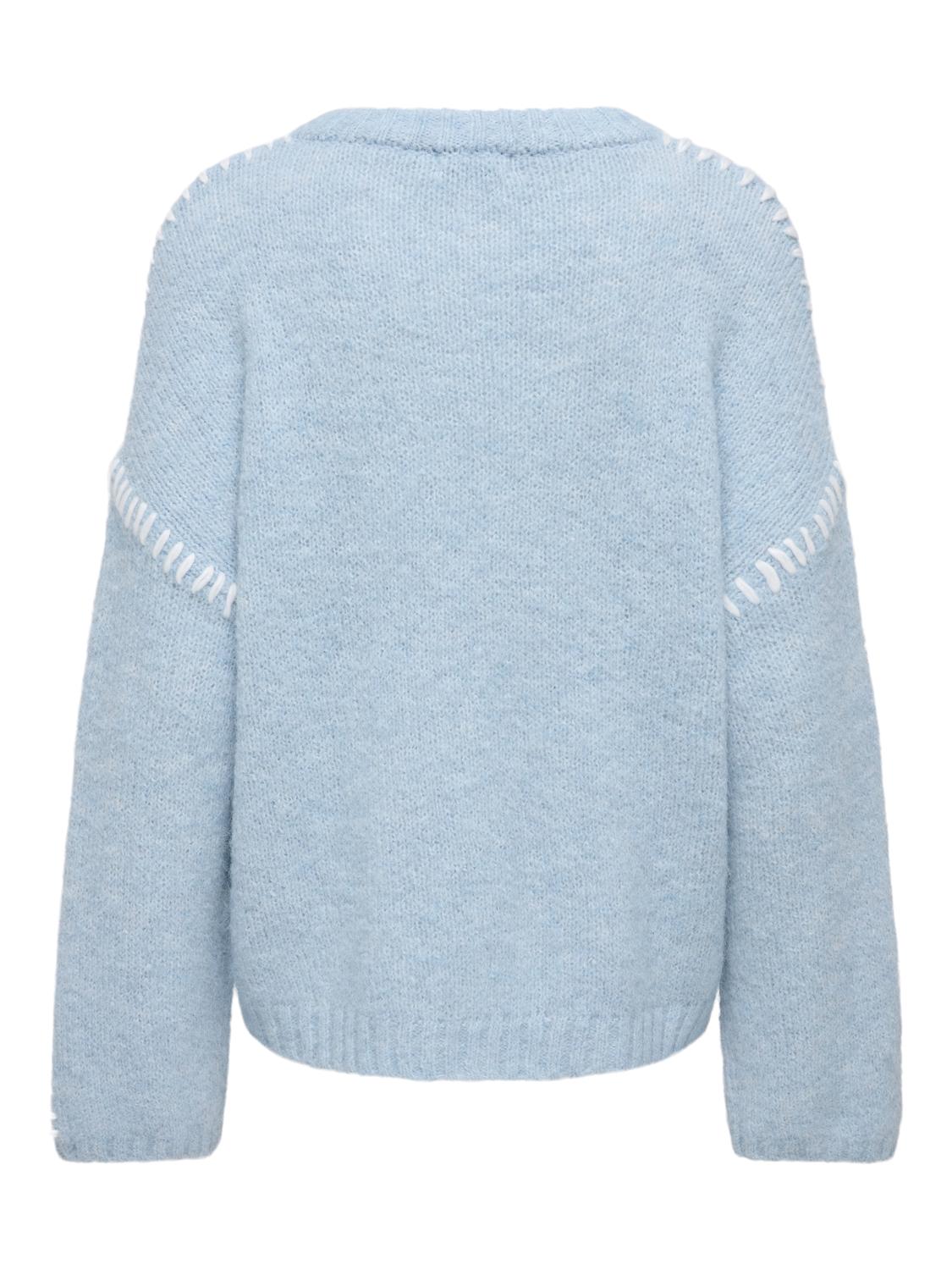 JDYZOEY LIFE L/S WIDE SLEEVE PULLOV KNT - 2