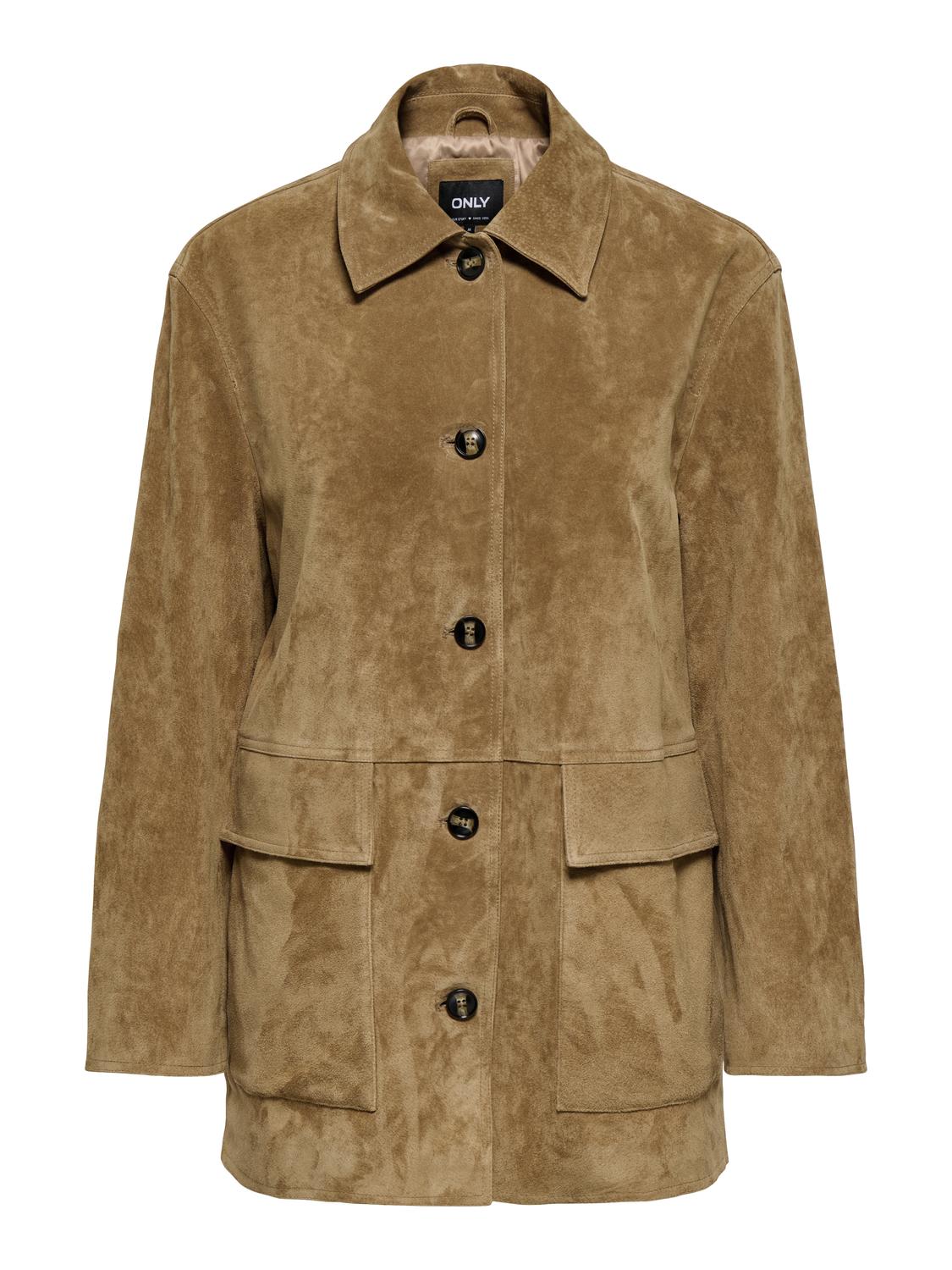 ONLSIENNA REAL SUEDE JACKET OTW