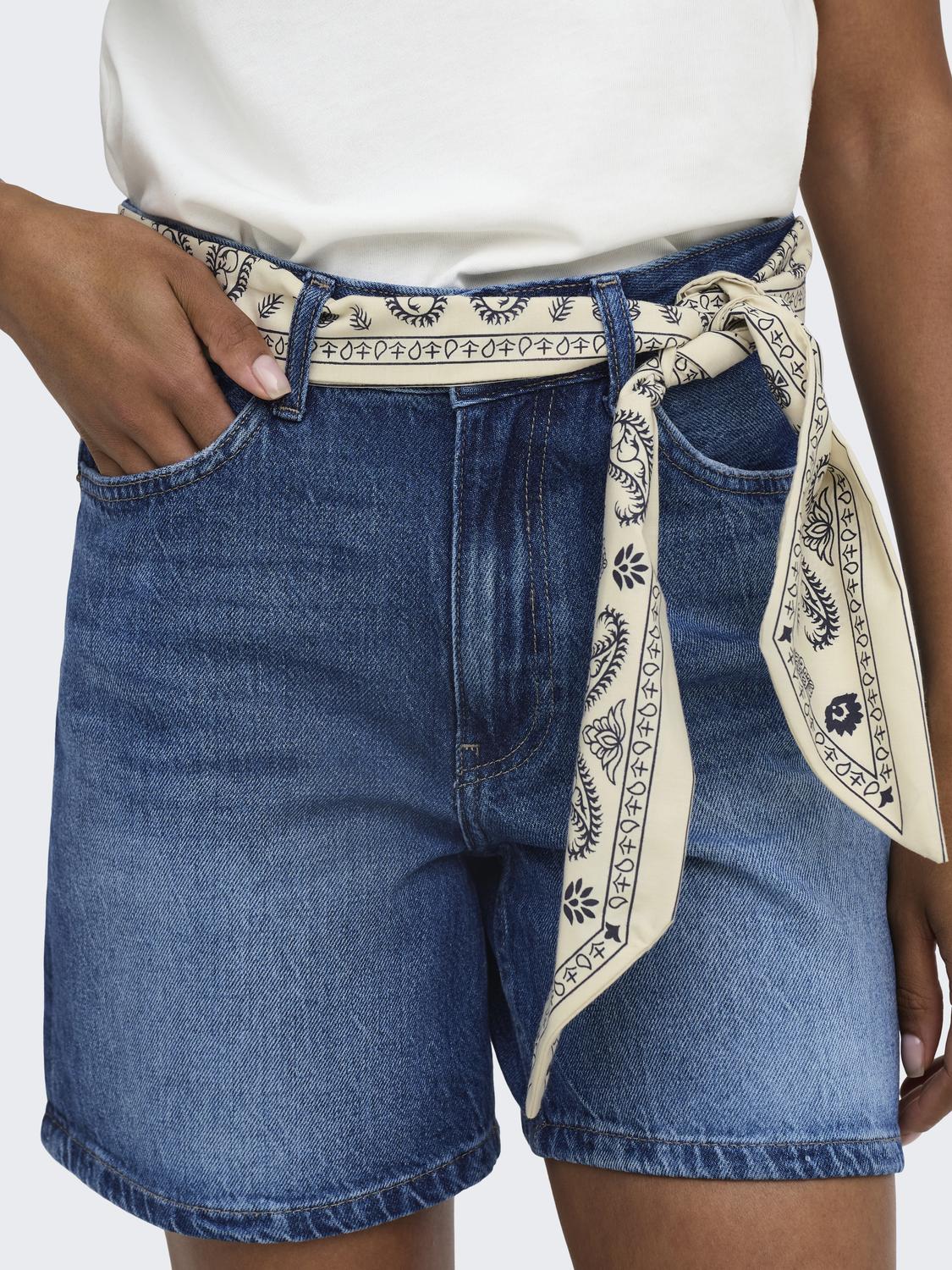 ONLJOSE HW SCARF DNM SHORTS AZG - 5