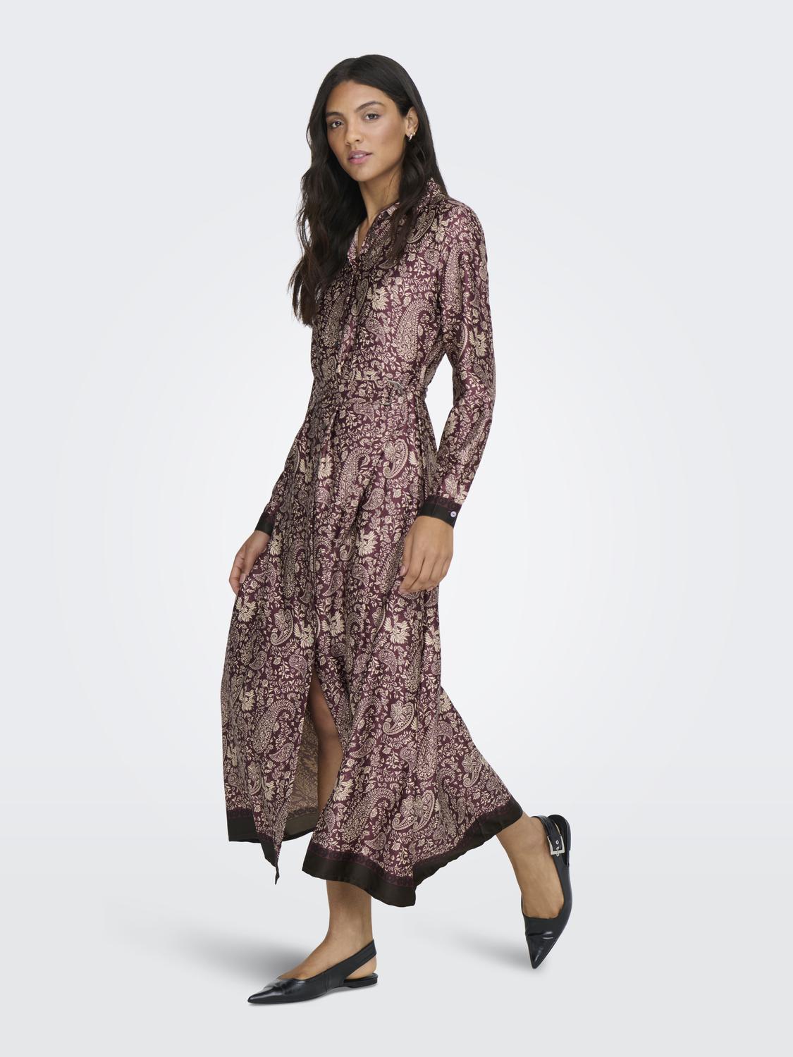 ONLJANE LIFE L/S BELT SHIRT DRESS WVN - 6