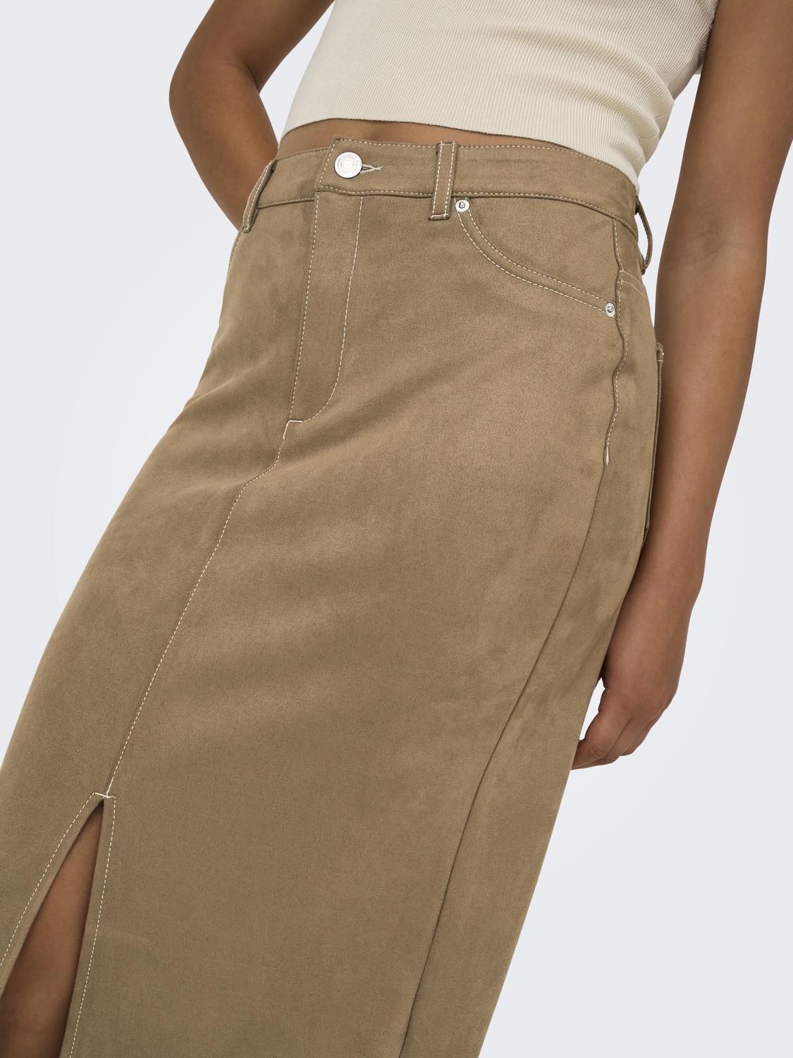 ONLSTINA MW FAUX SUEDE SKIRT CC PNT - 4