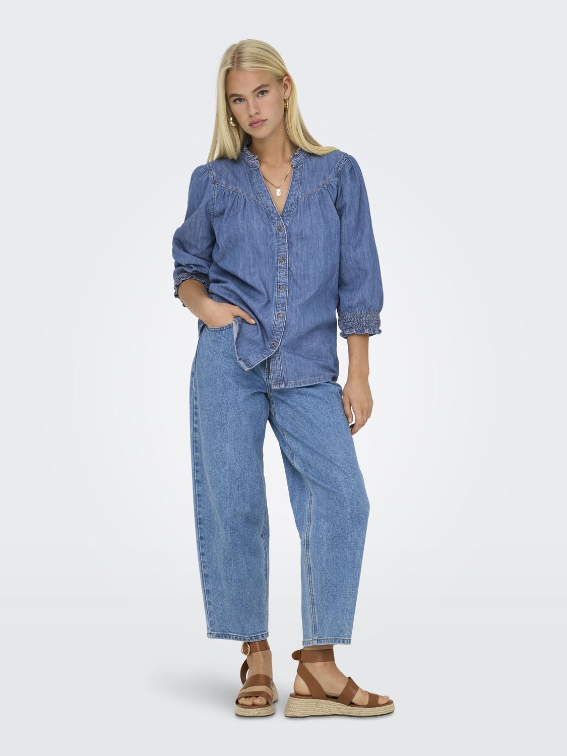 ONLRAYA 3/4 SHIRT DNM AKM NOOS - 6