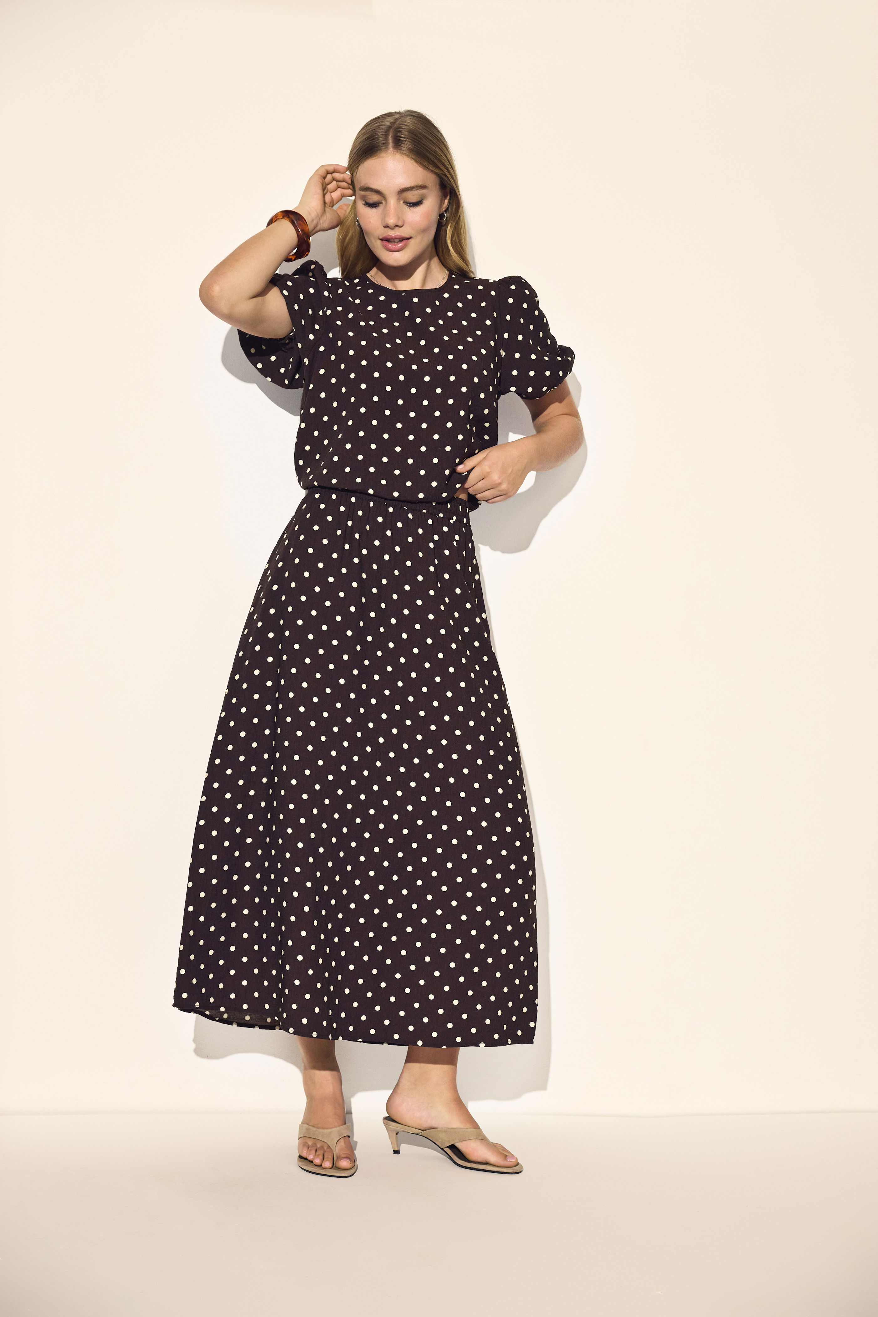 STUCAMINO MIDI SKIRT WVN