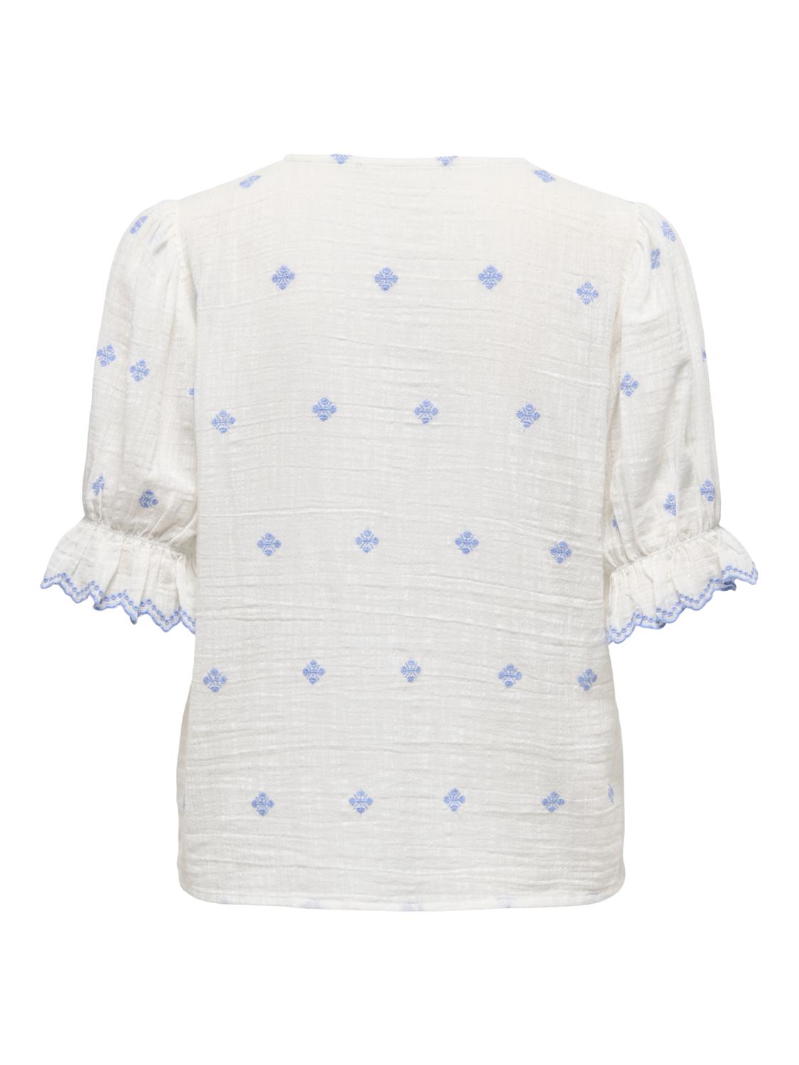 PGADALINE Button Down Collar Skjorte med Frills for hverdagsbruk - 2