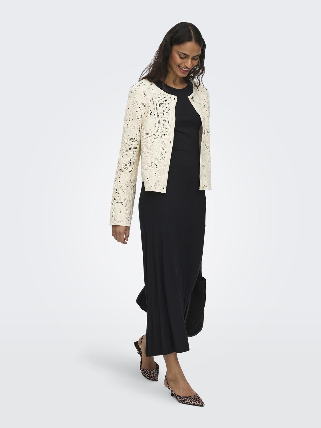 JDYZANKA L/S CROCHET CARDIGAN JRS - 6