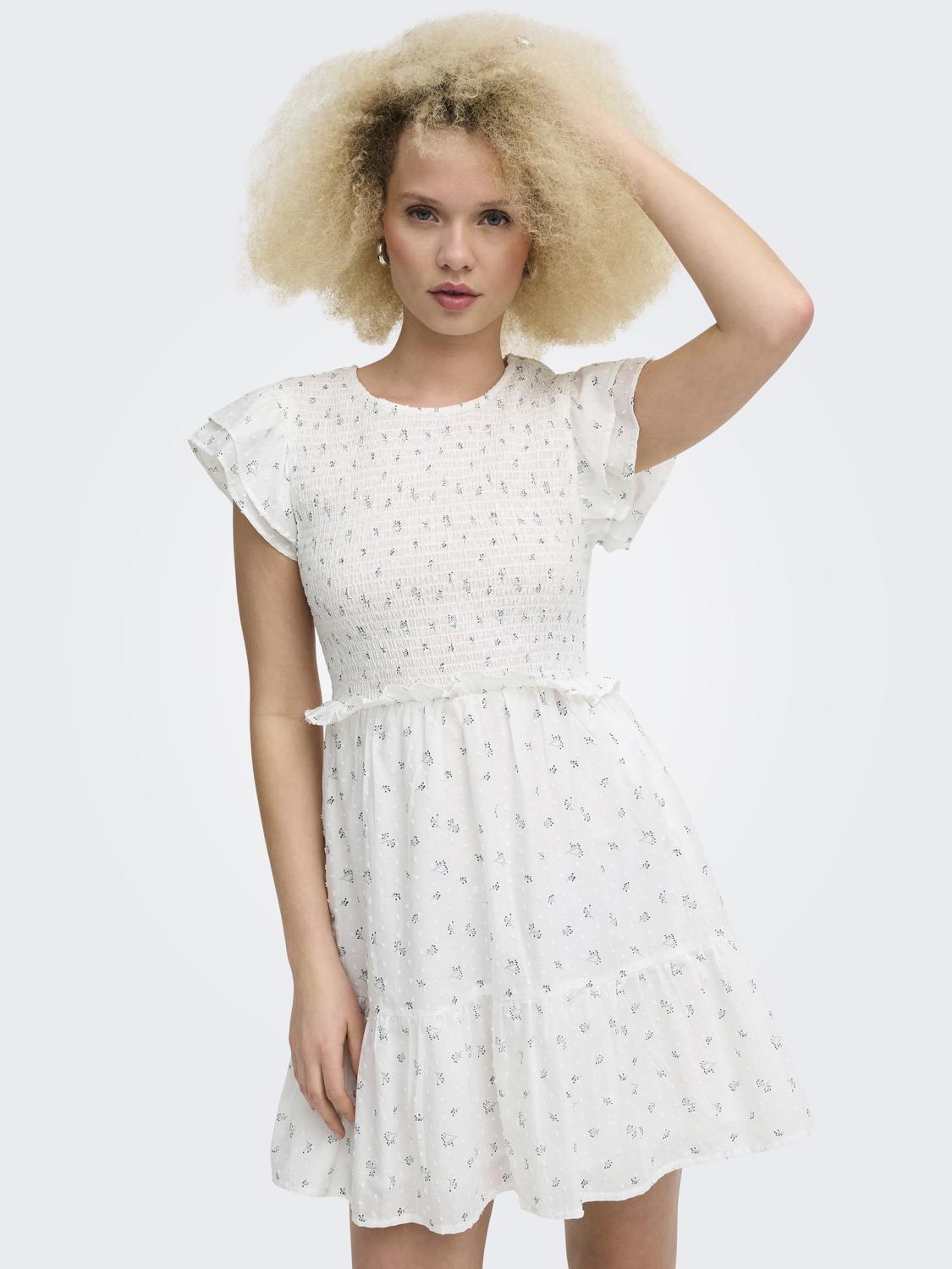 ONLDIONE S/S SHORT SMOCK DRESS WVN EX - 5